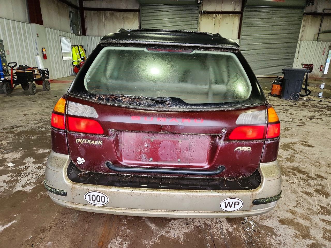 2000 Subaru Legacy Outback Maroon vin: 4S3BH6654Y7671245