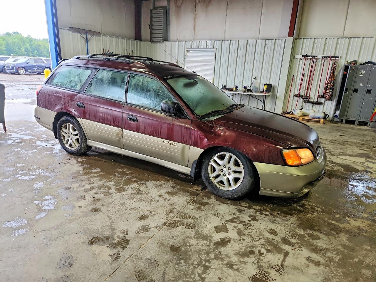 2000 Subaru Legacy Outback Maroon vin: 4S3BH6654Y7671245