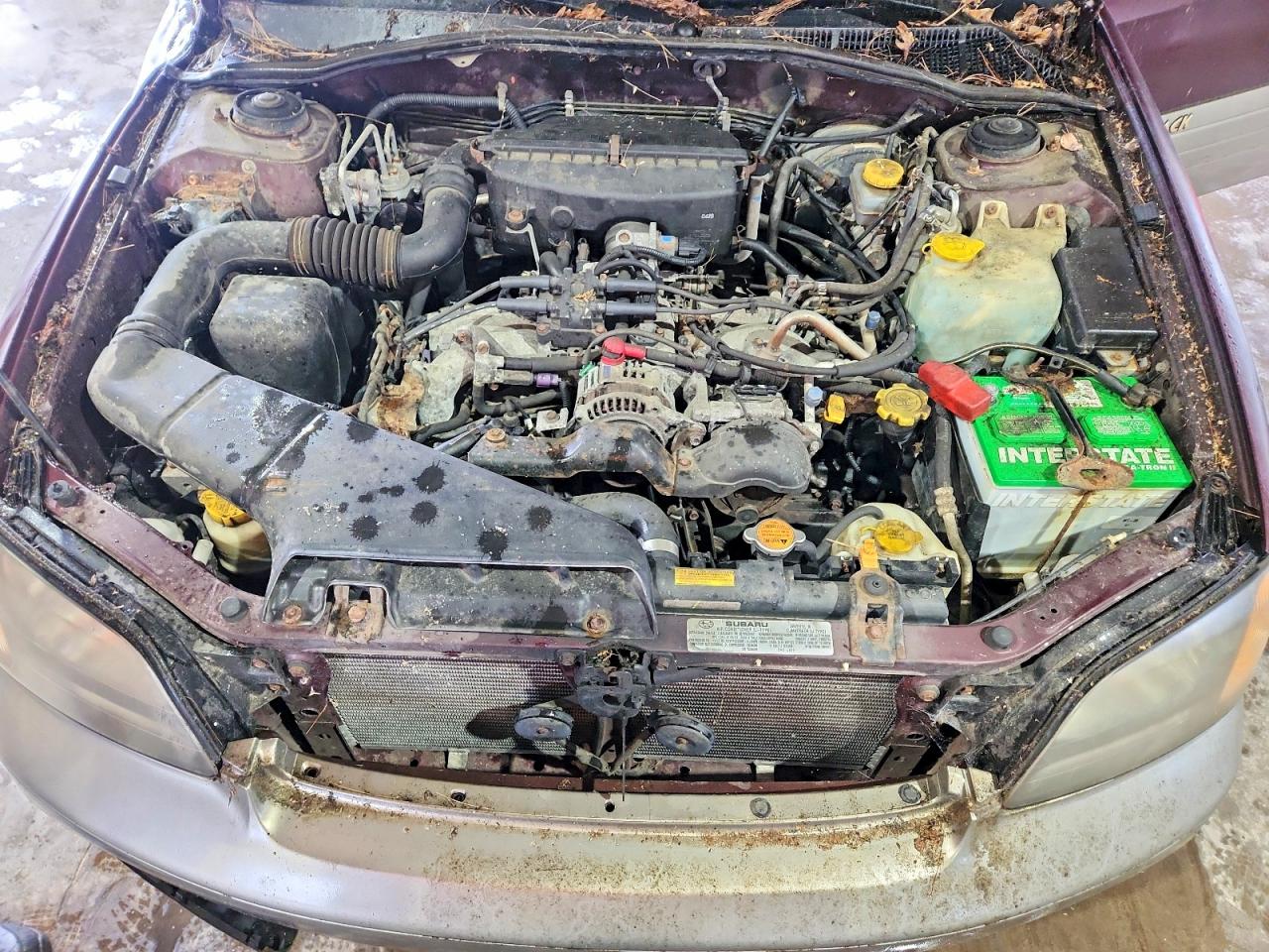2000 Subaru Legacy Outback Maroon vin: 4S3BH6654Y7671245