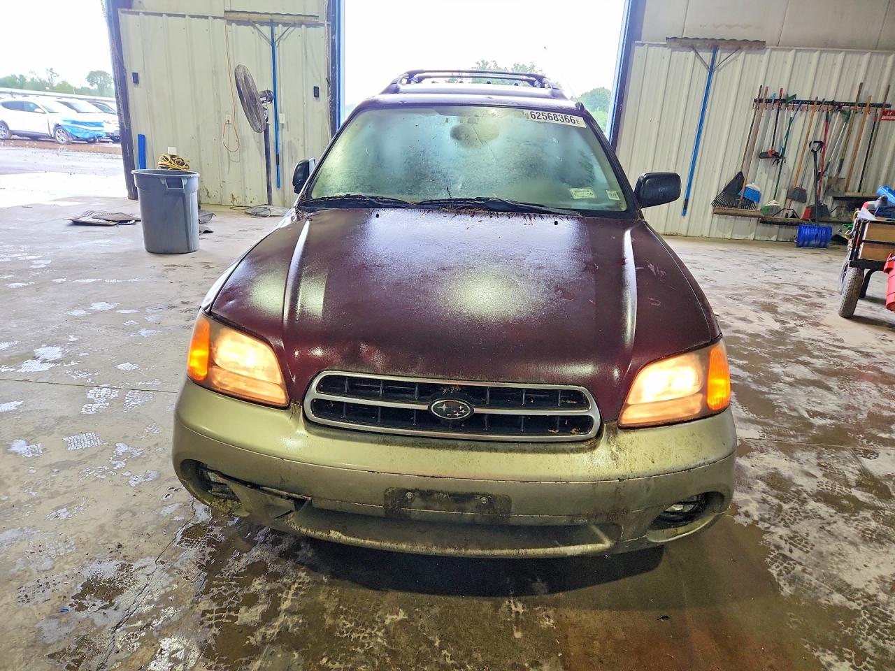 2000 Subaru Legacy Outback Maroon vin: 4S3BH6654Y7671245