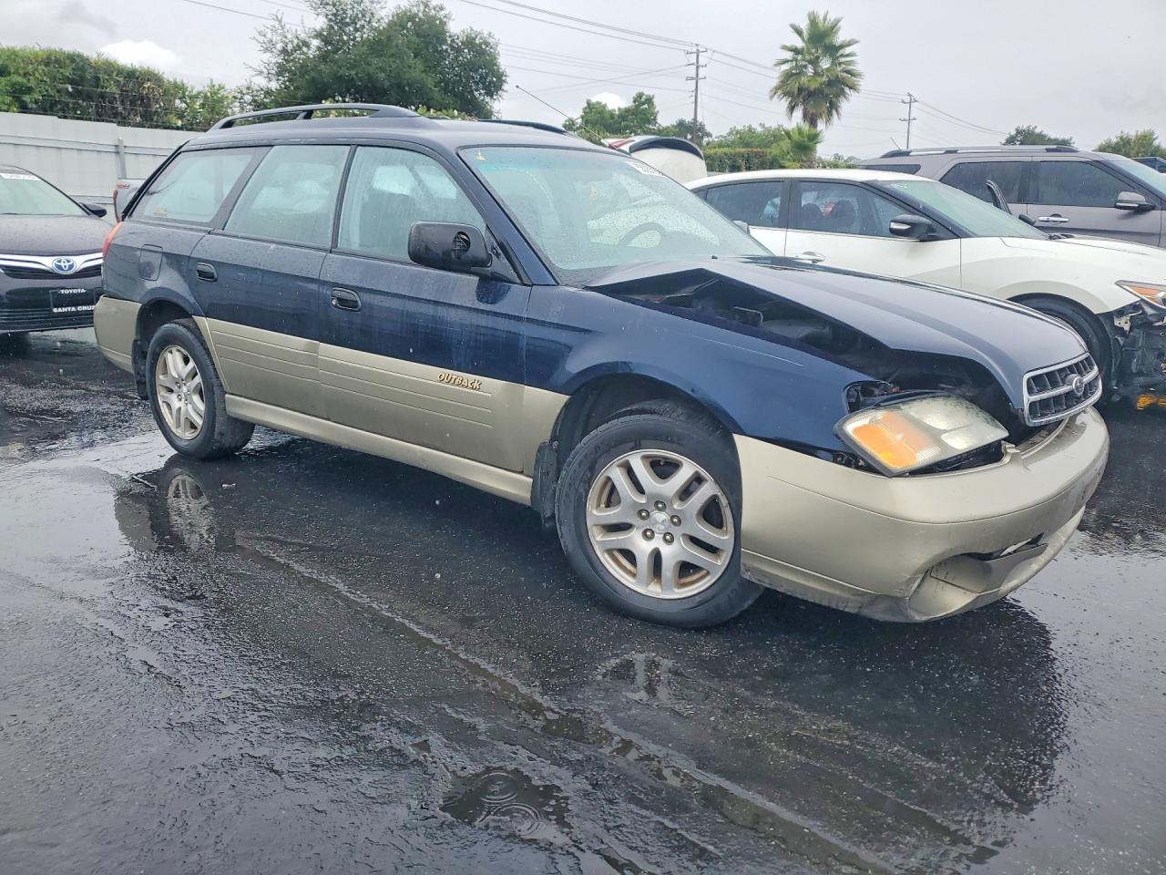 2001 Subaru Legacy Outback Blue vin: 4S3BH665516647600
