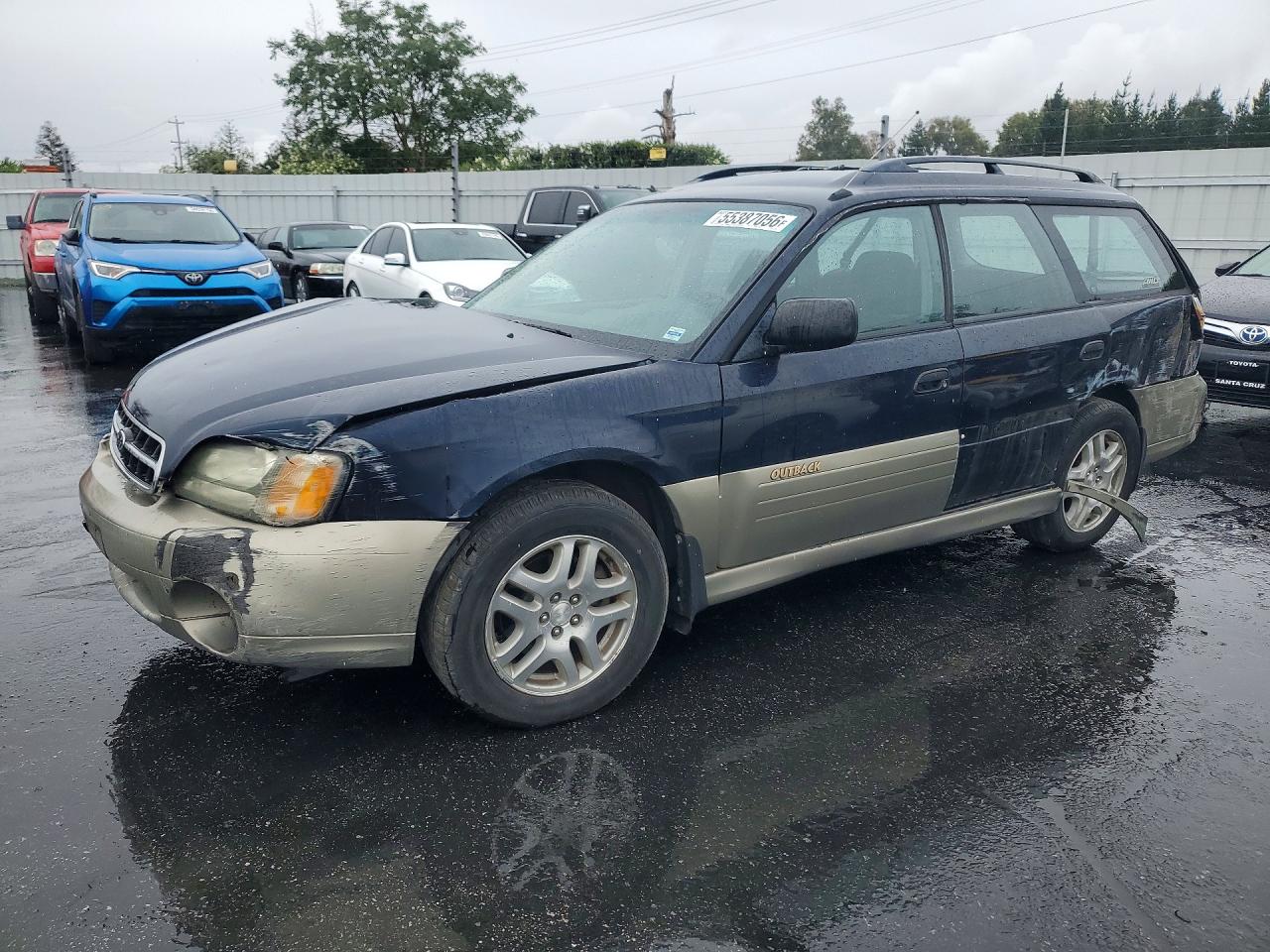 2001 Subaru Legacy Outback Blue vin: 4S3BH665516647600