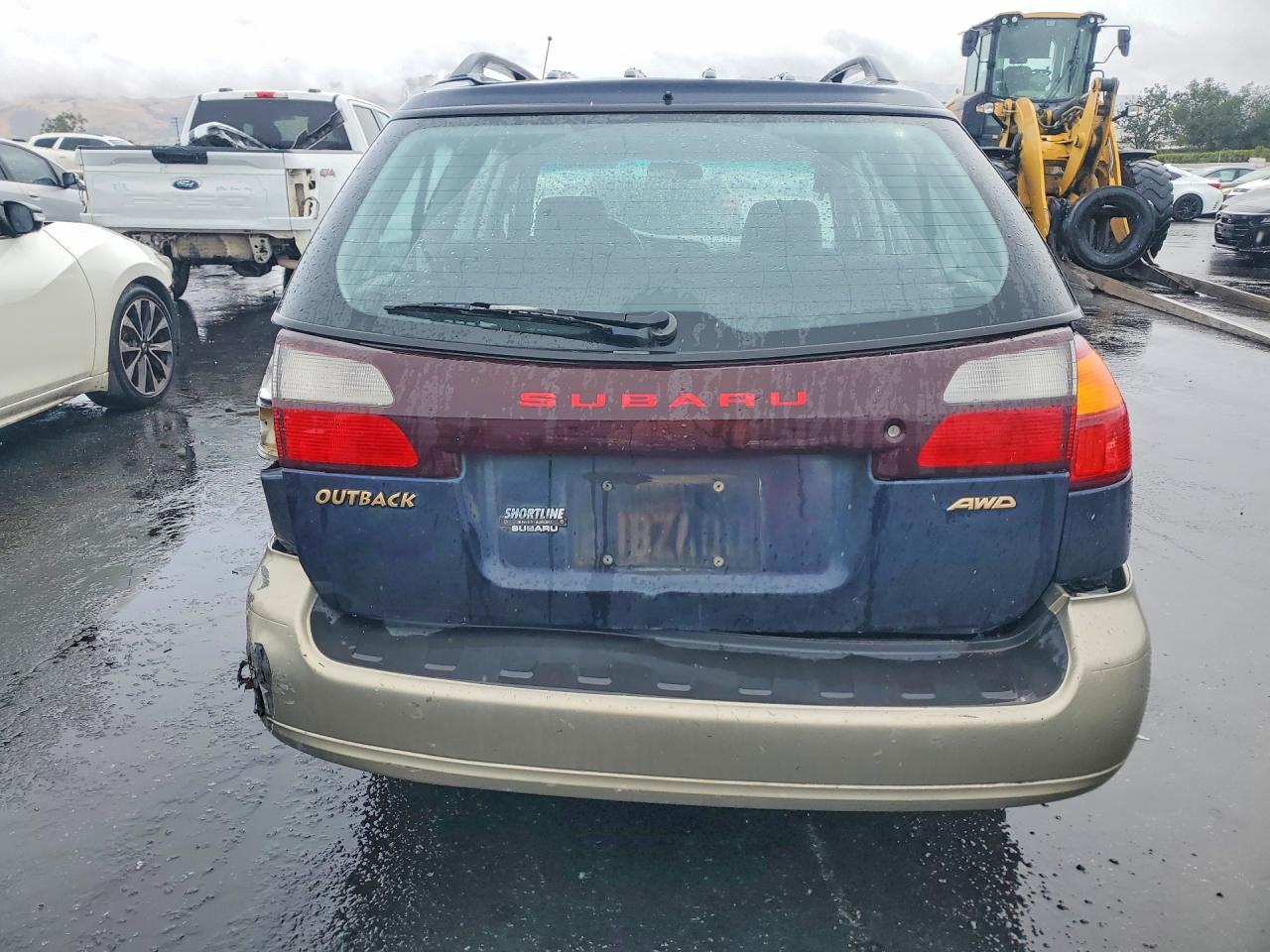 2001 Subaru Legacy Outback Blue vin: 4S3BH665516647600