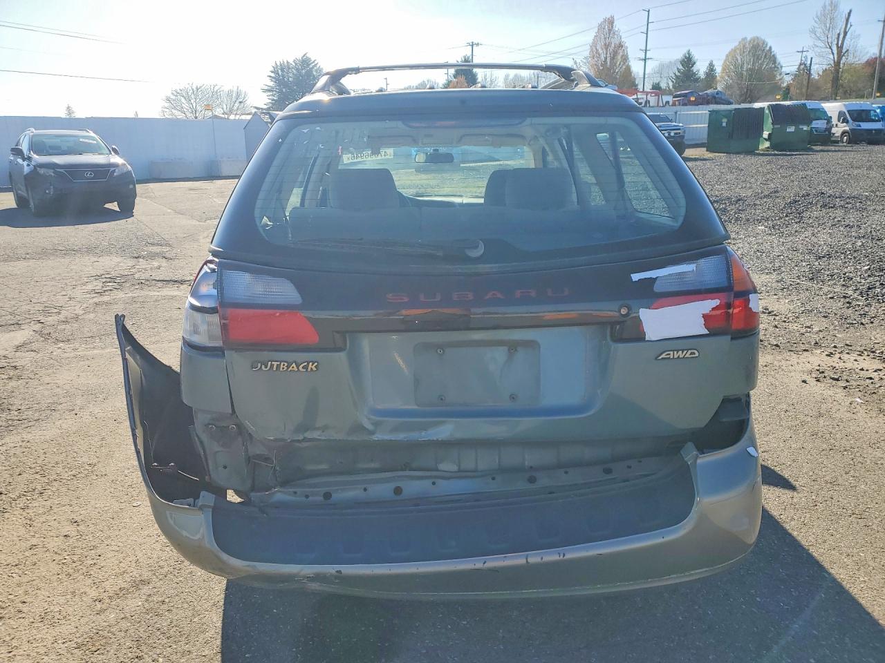 2001 Subaru Legacy Outback Blue vin: 4S3BH665517633447