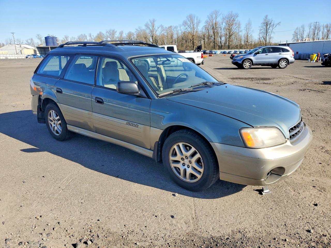 2001 Subaru Legacy Outback Blue vin: 4S3BH665517633447