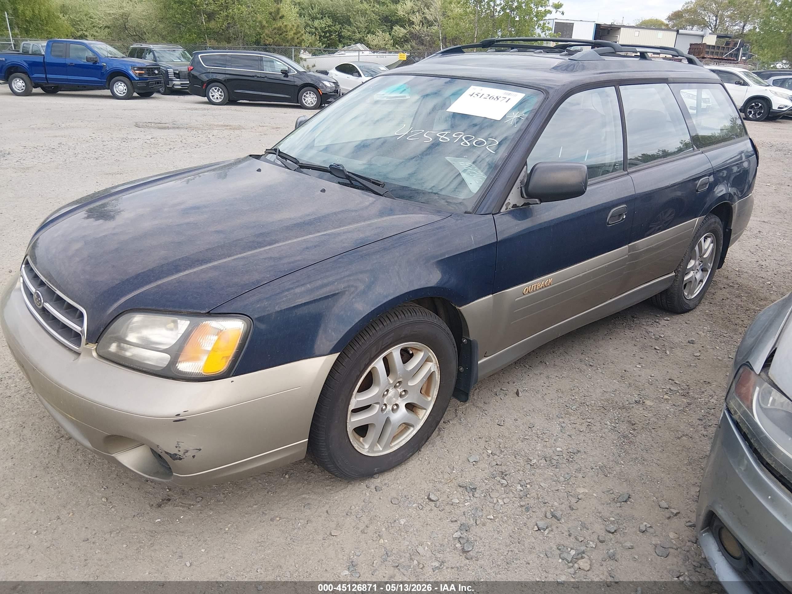 2002 Subaru Outback   Синий vin: 4S3BH665527656941