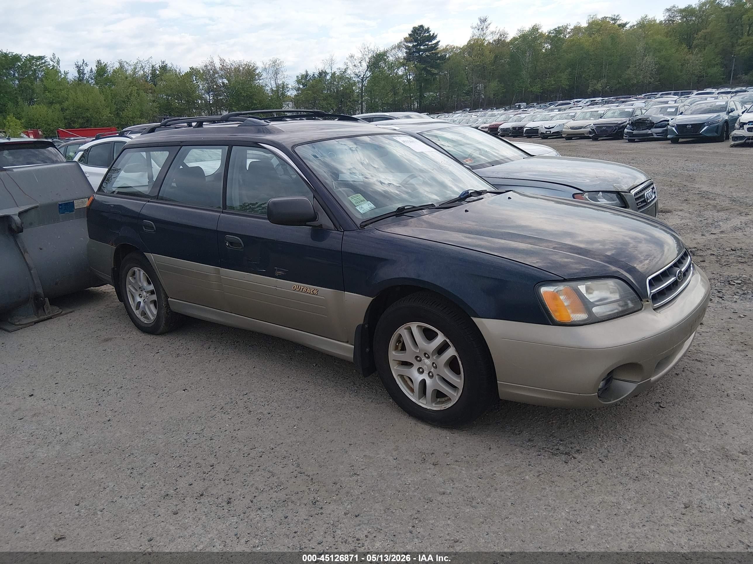 2002 Subaru Outback   Blue vin: 4S3BH665527656941