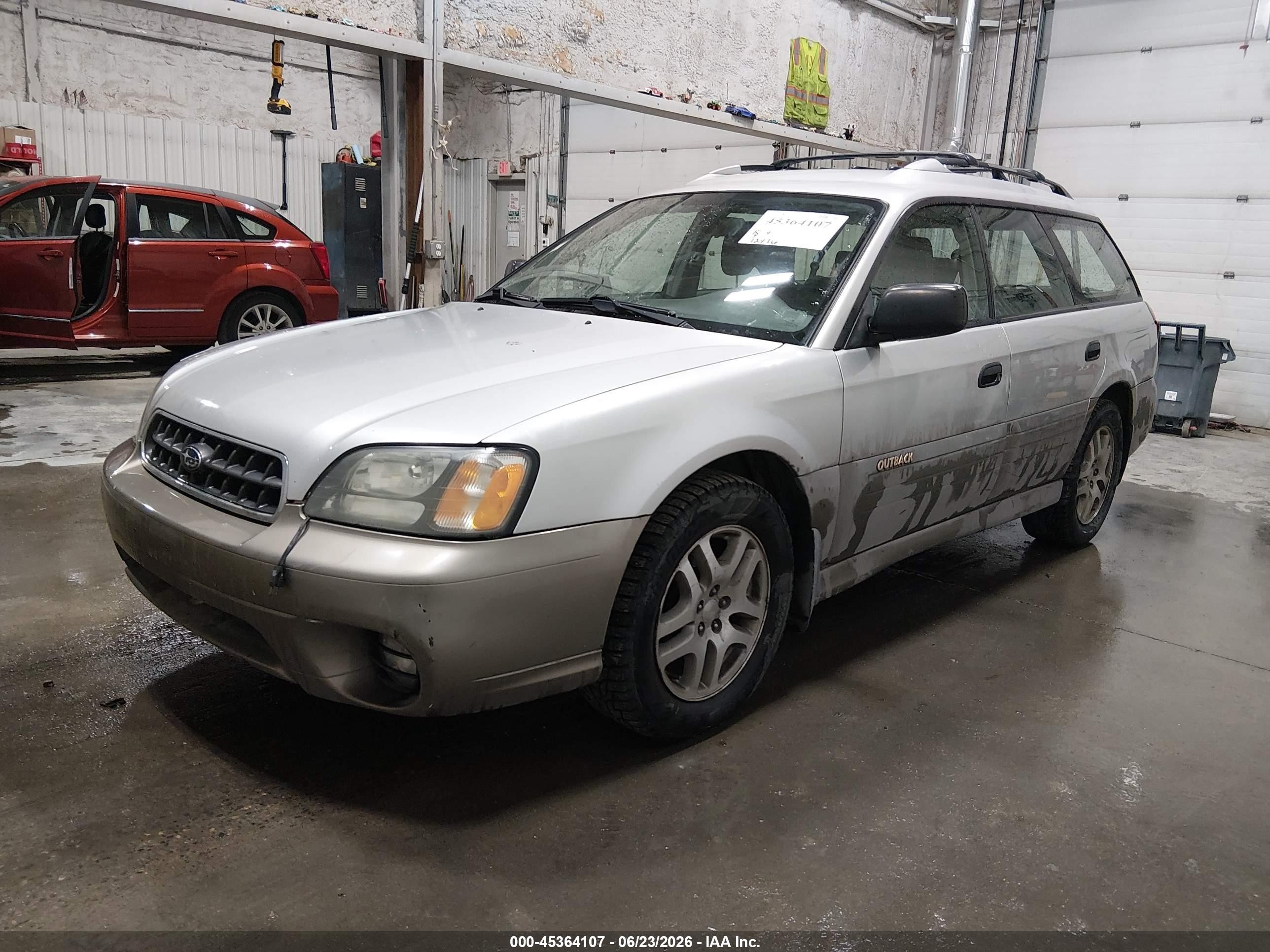 2003 Subaru Outback   Silver vin: 4S3BH665537649117