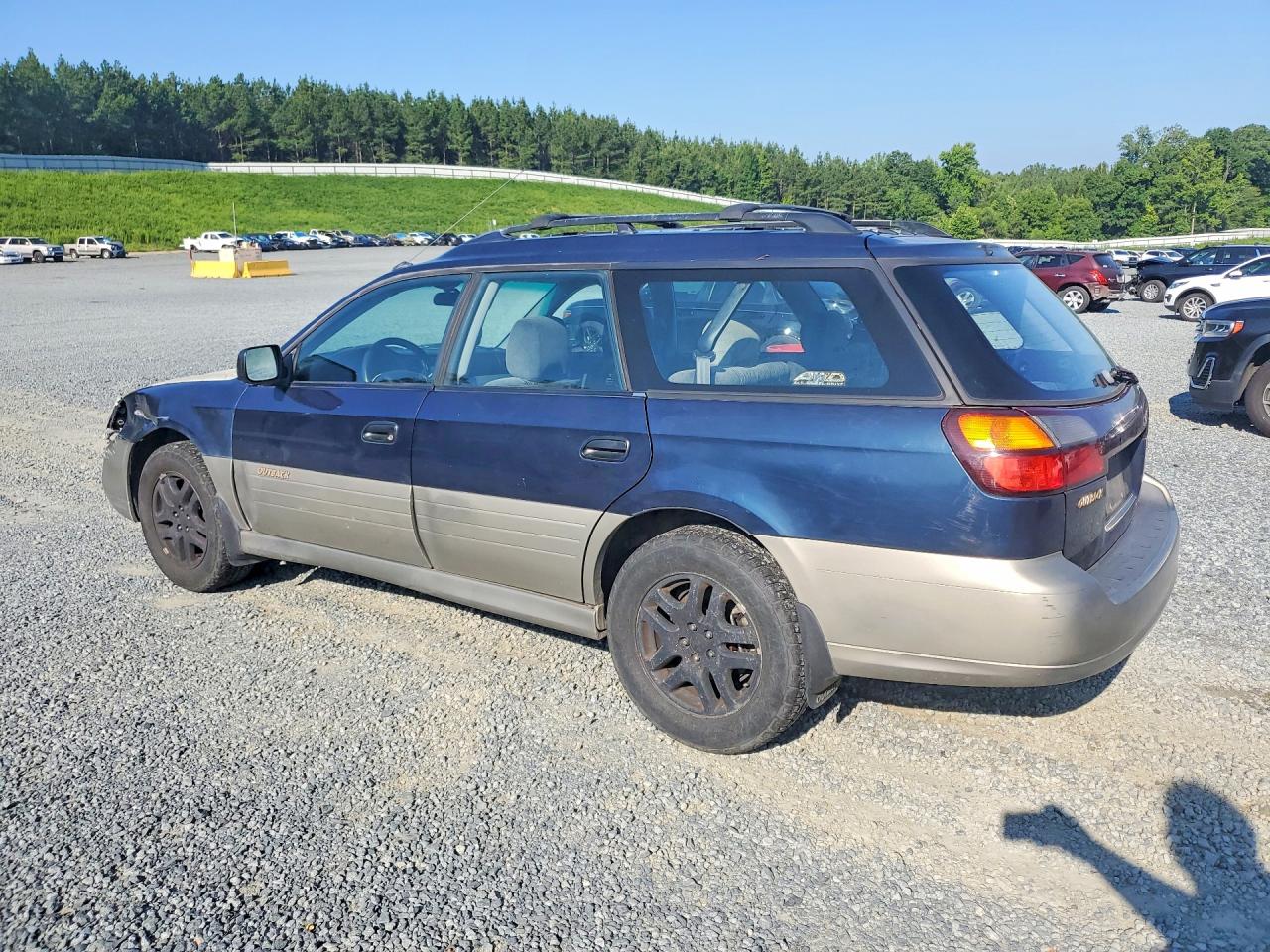 2000 Subaru Legacy Outback Blue vin: 4S3BH6655Y7602712