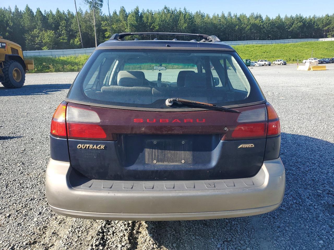 2000 Subaru Legacy Outback Blue vin: 4S3BH6655Y7602712