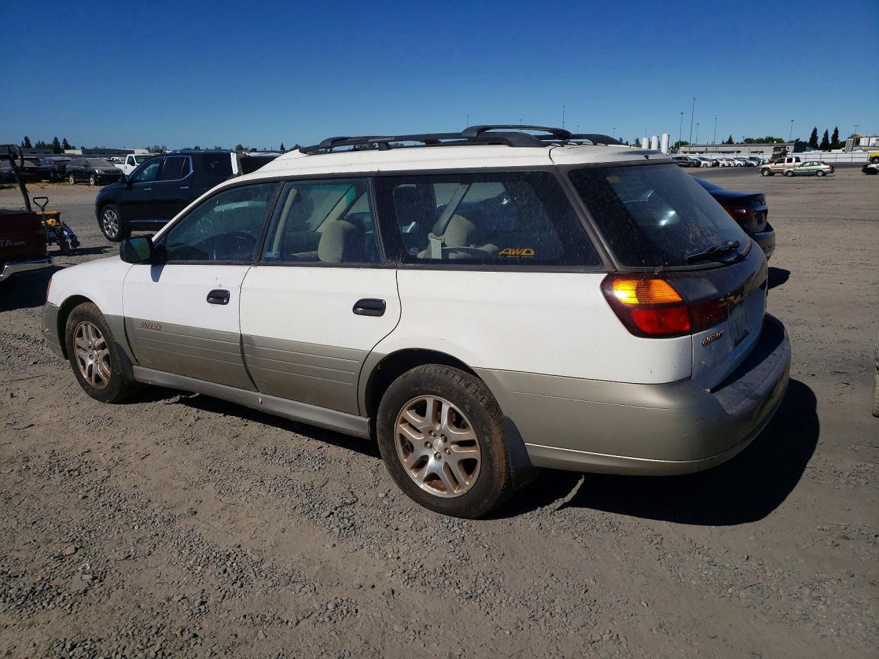 2001 Subaru Outback Белый vin: 4S3BH665617600876