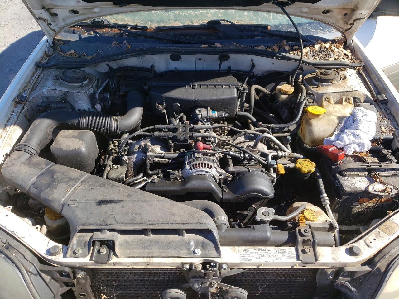 2001 Subaru Outback Белый vin: 4S3BH665617600876