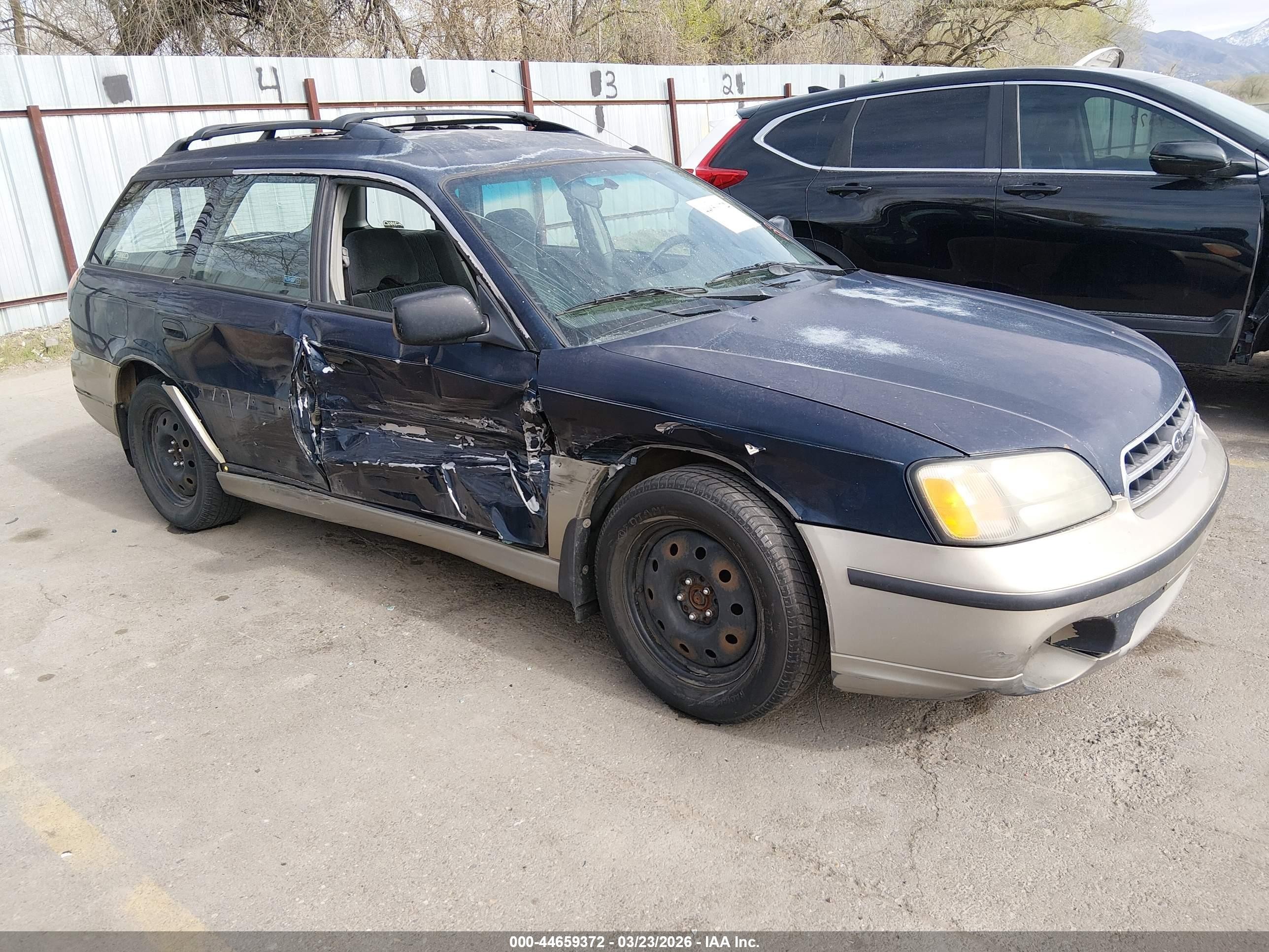 2001 Subaru Outback   Blue vin: 4S3BH665617649365