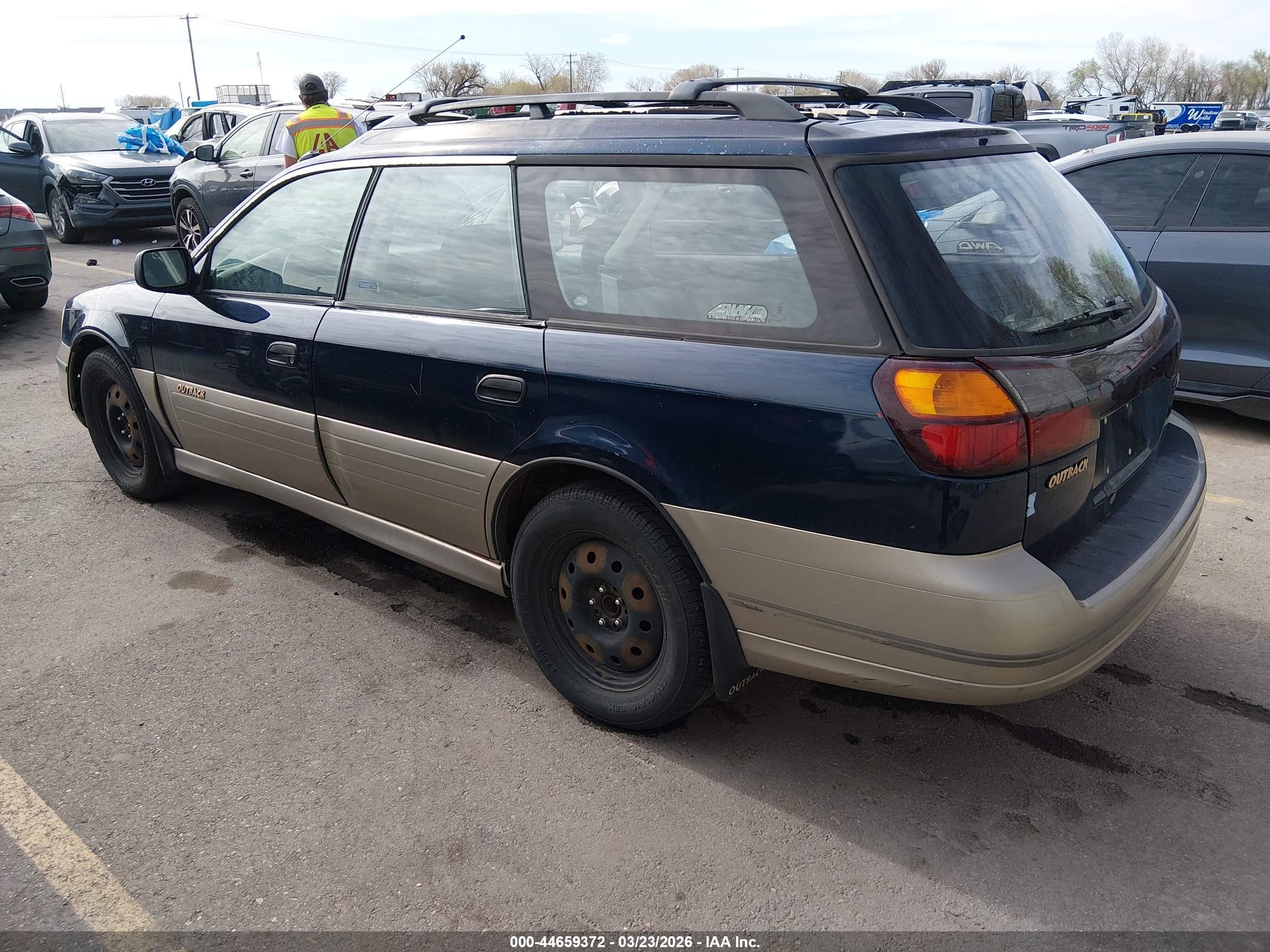 2001 Subaru Outback   Blue vin: 4S3BH665617649365