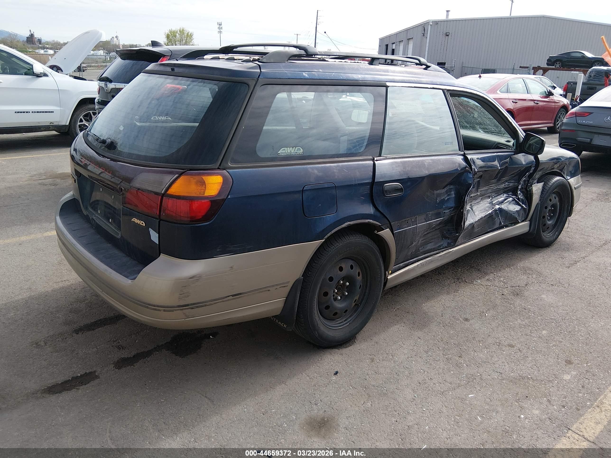 2001 Subaru Outback   Blue vin: 4S3BH665617649365