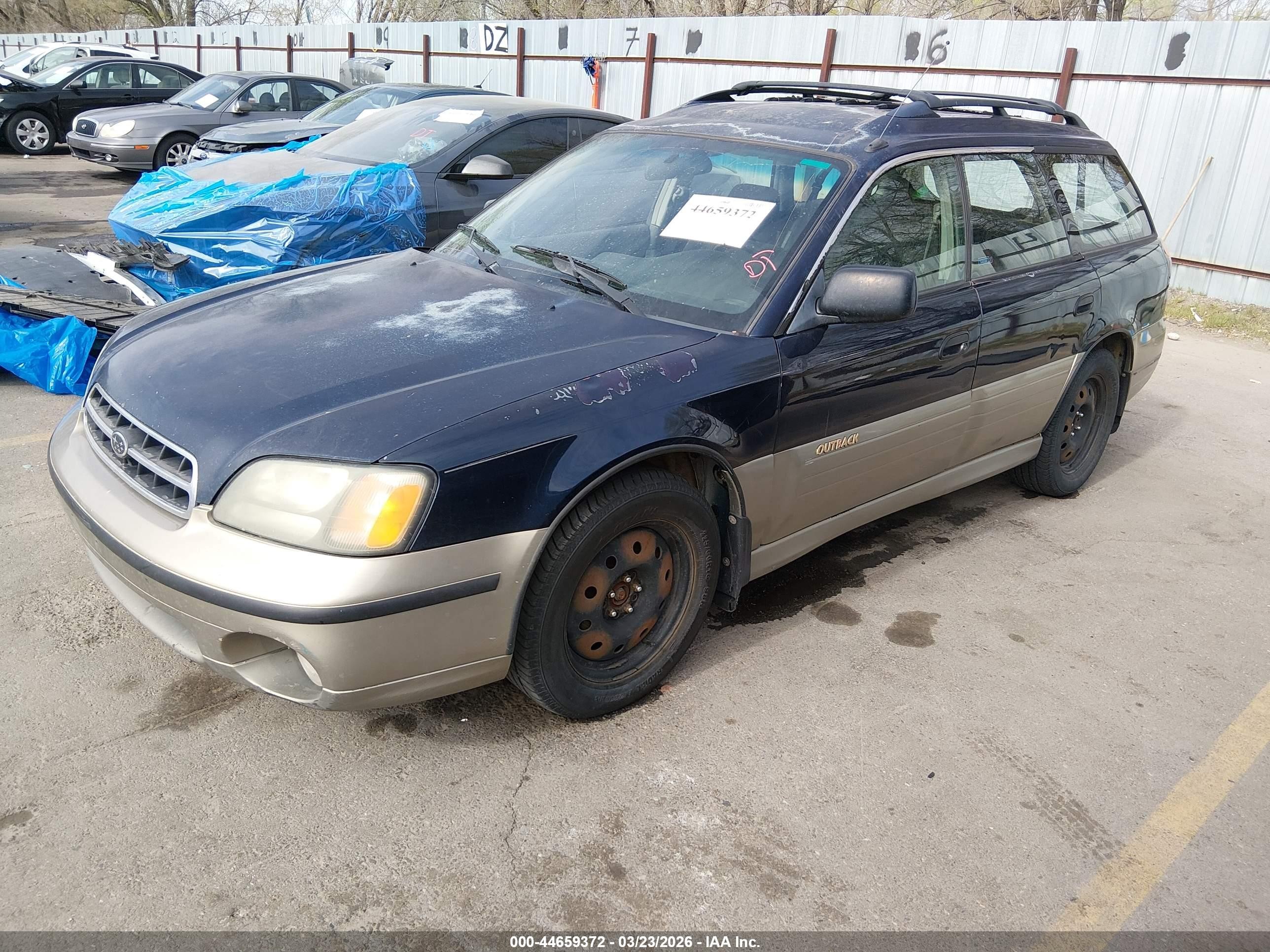 2001 Subaru Outback   Blue vin: 4S3BH665617649365