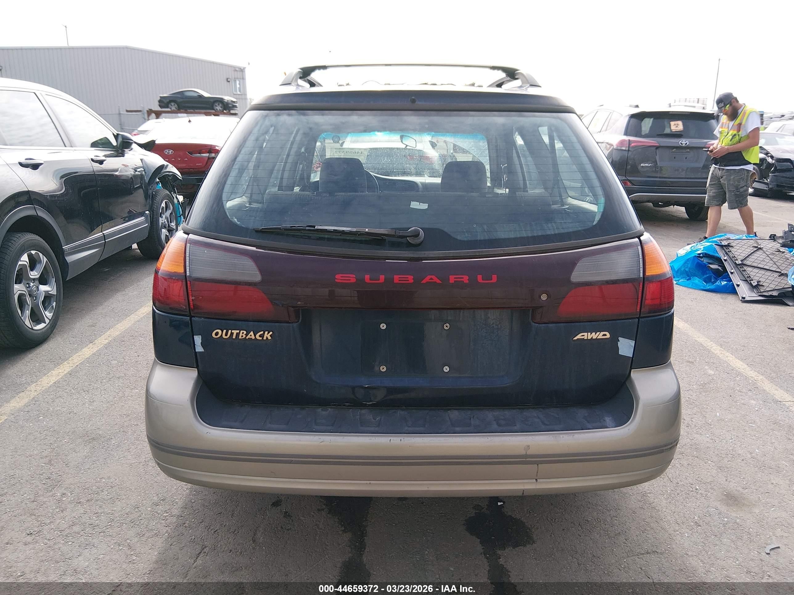 2001 Subaru Outback   Blue vin: 4S3BH665617649365