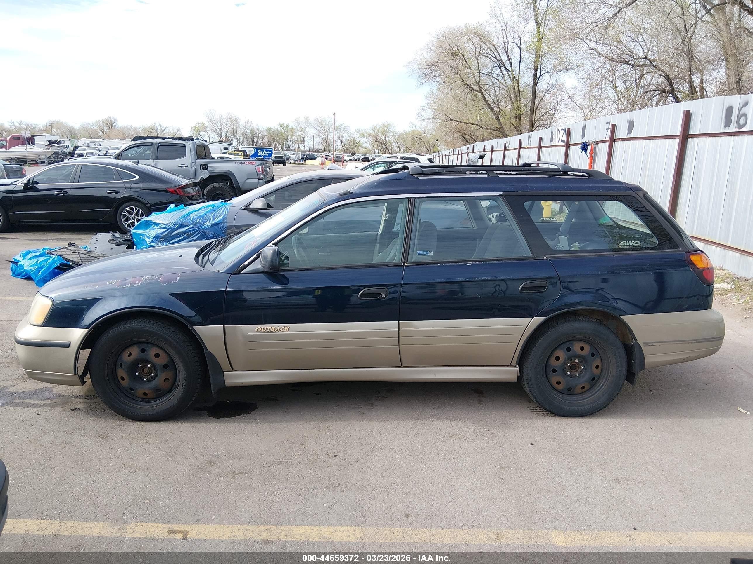 2001 Subaru Outback   Blue vin: 4S3BH665617649365