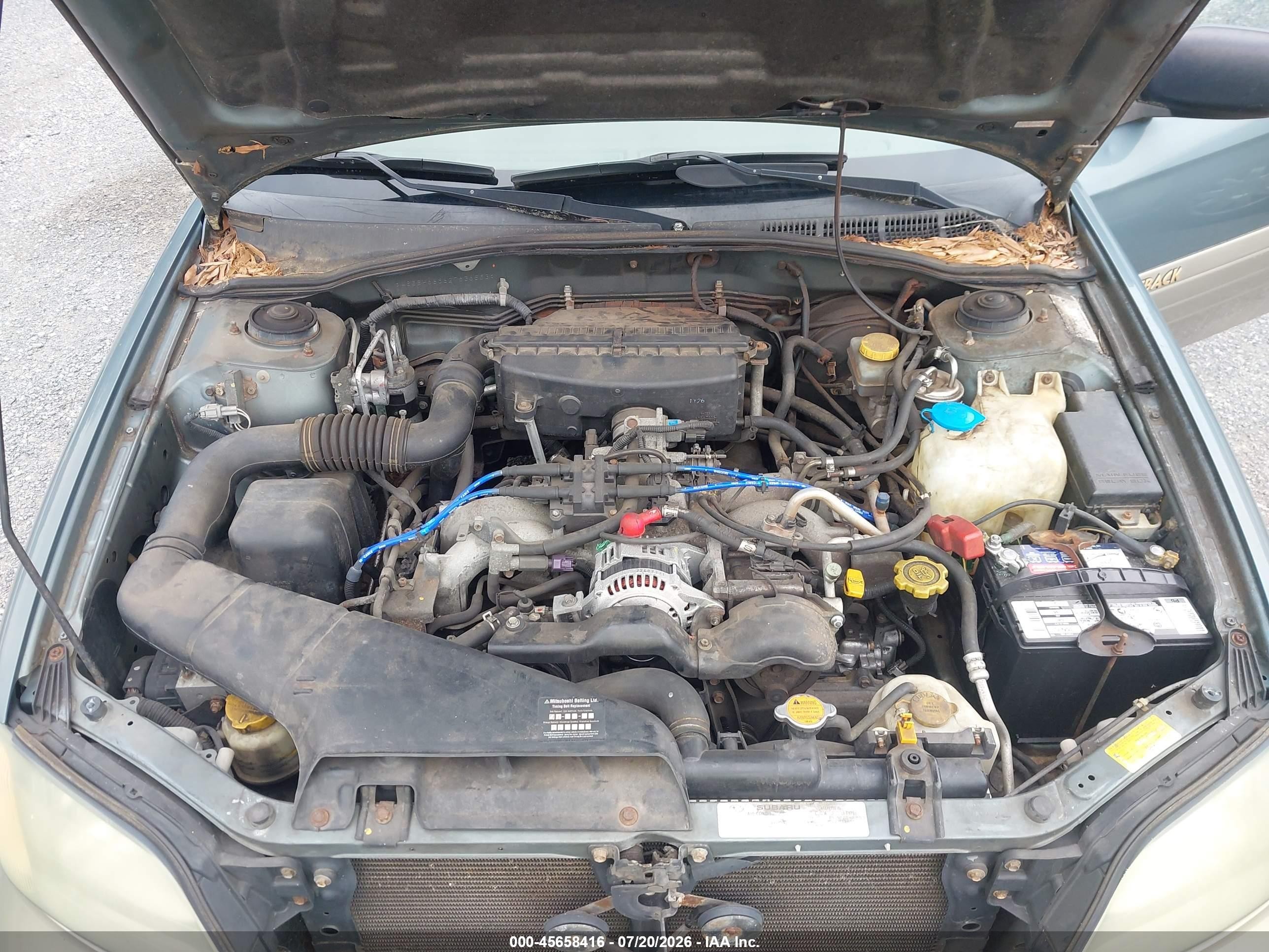 2002 Subaru Outback   Зеленый vin: 4S3BH665627636553