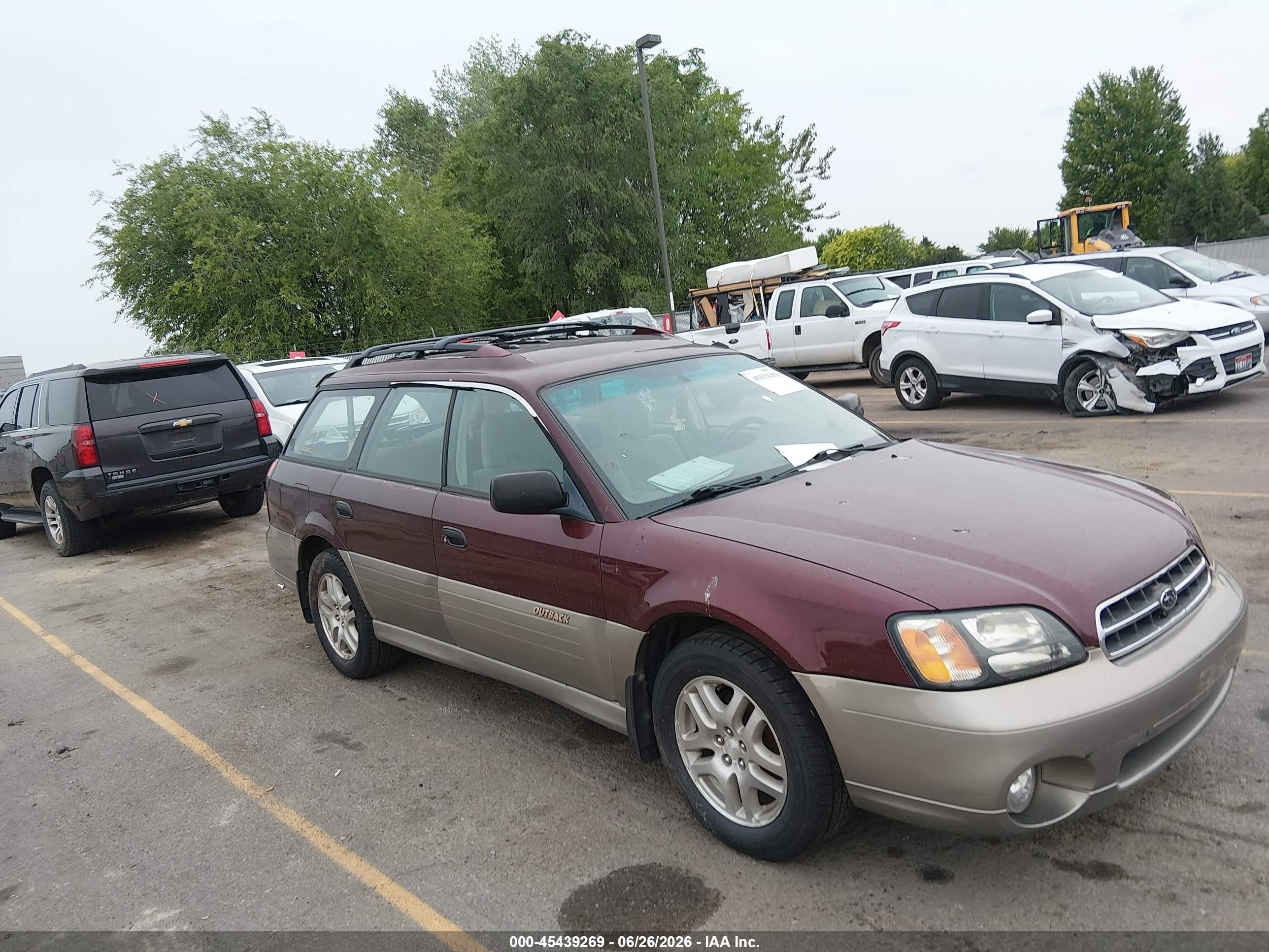 2000 Subaru Outback   Red vin: 4S3BH6656Y7673157