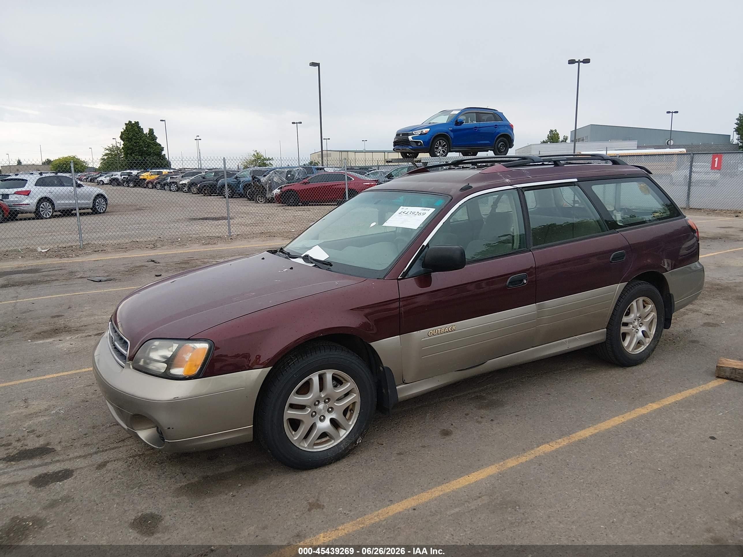 2000 Subaru Outback   Red vin: 4S3BH6656Y7673157