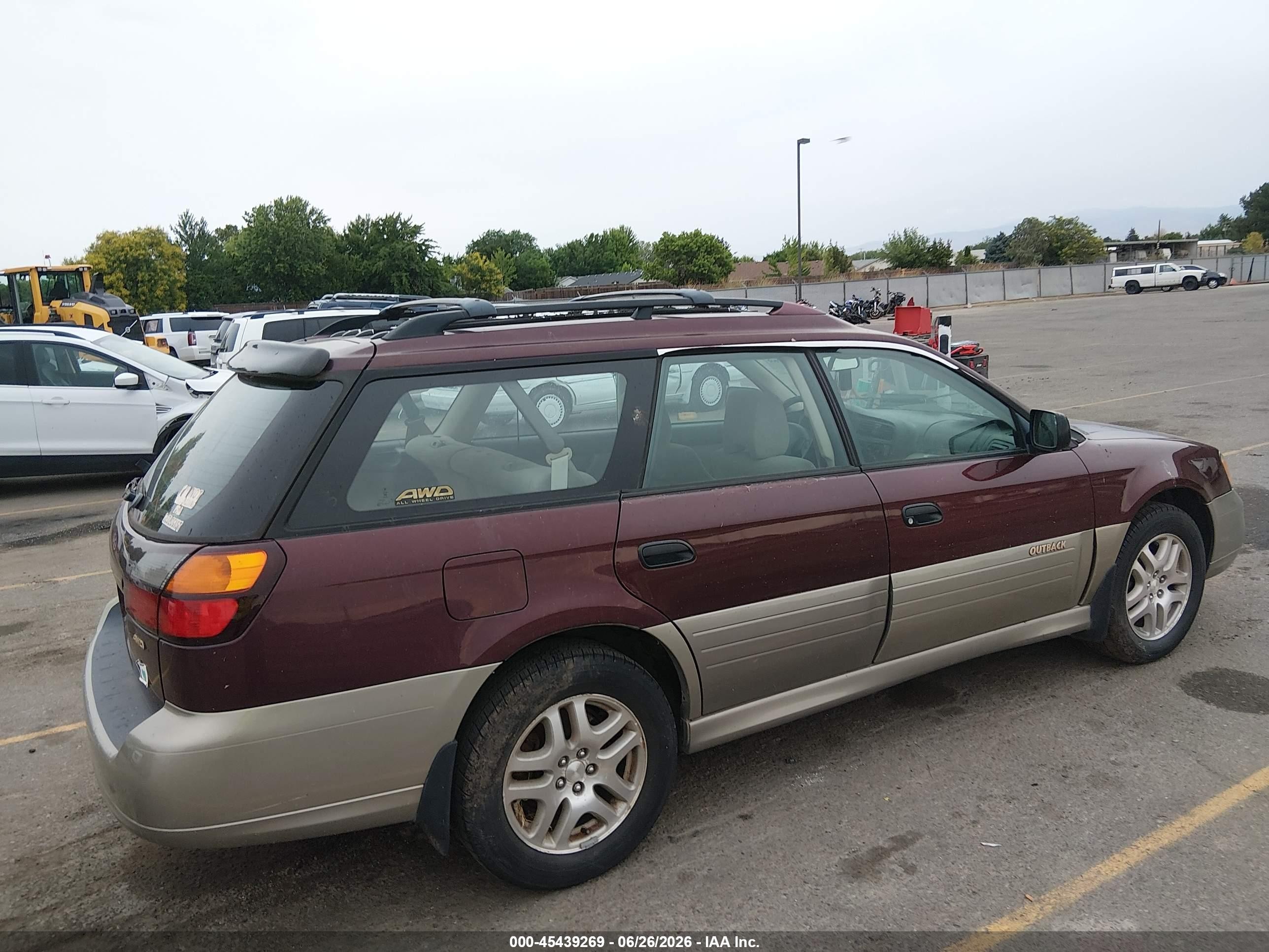 2000 Subaru Outback   Red vin: 4S3BH6656Y7673157