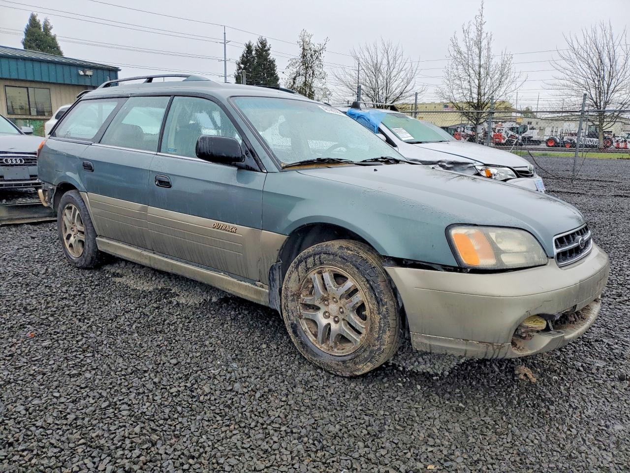 2001 Subaru Legacy Outback Green vin: 4S3BH665716605056