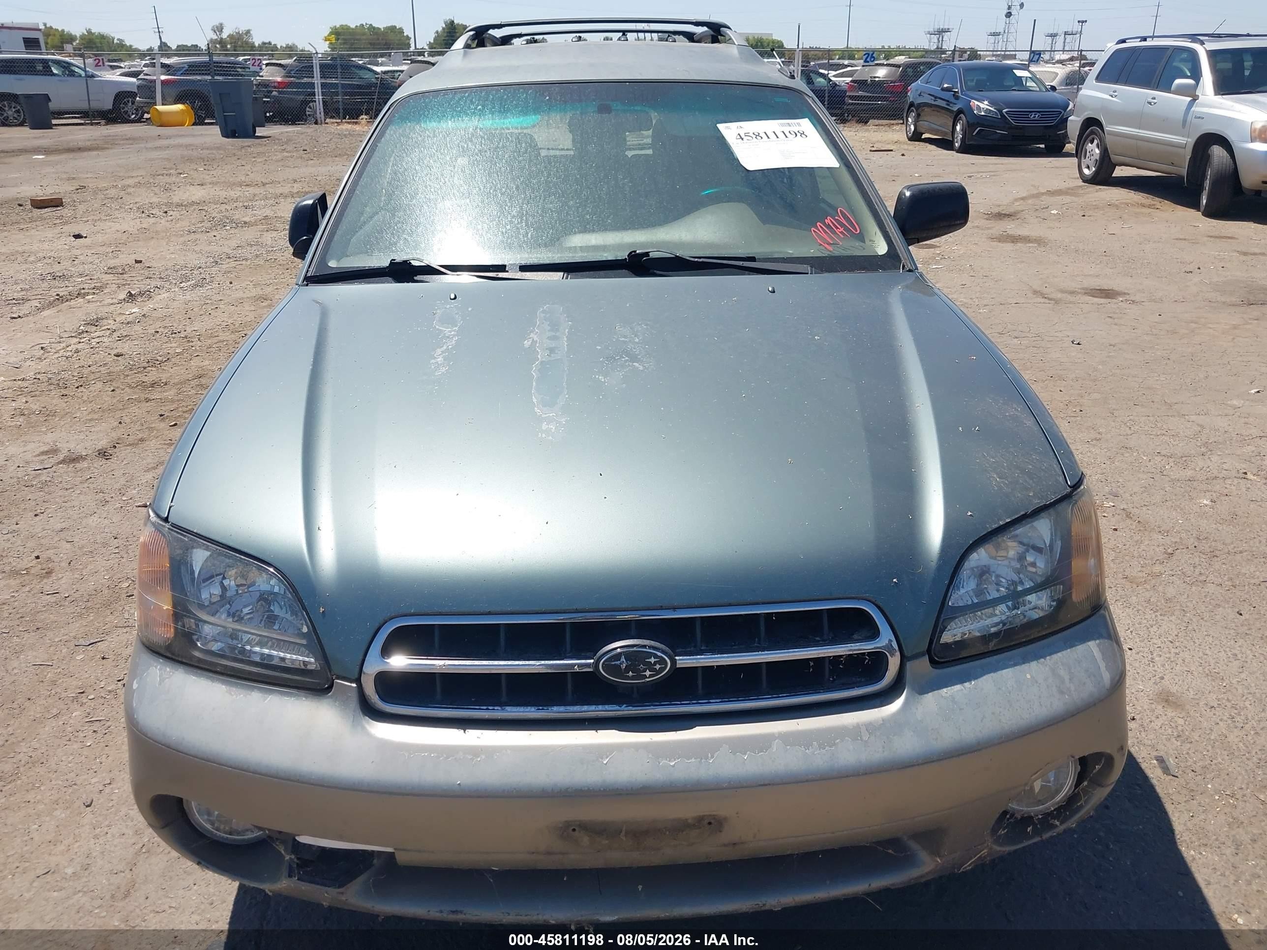2001 Subaru Outback   Green vin: 4S3BH665717642490