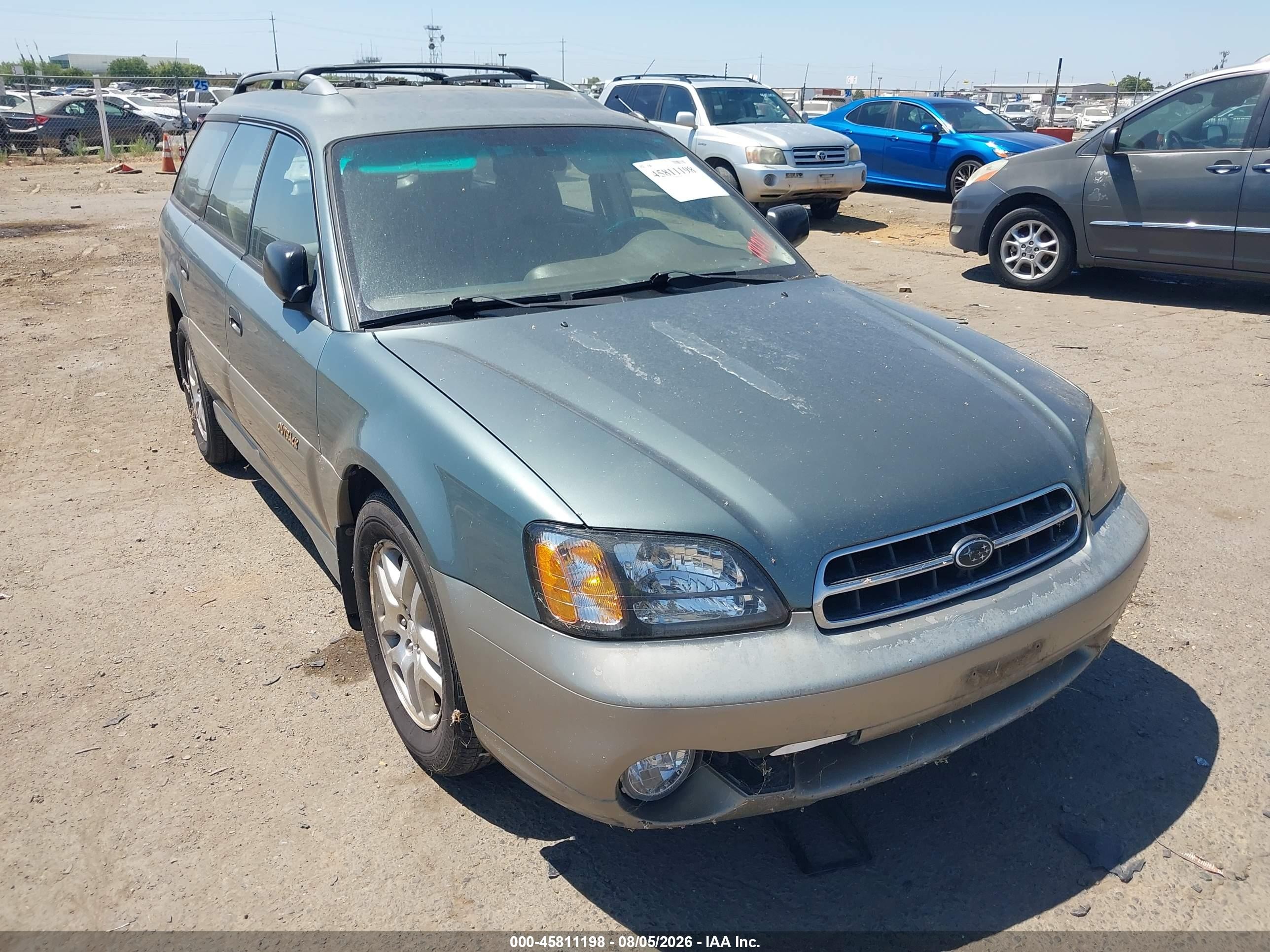 2001 Subaru Outback   Green vin: 4S3BH665717642490