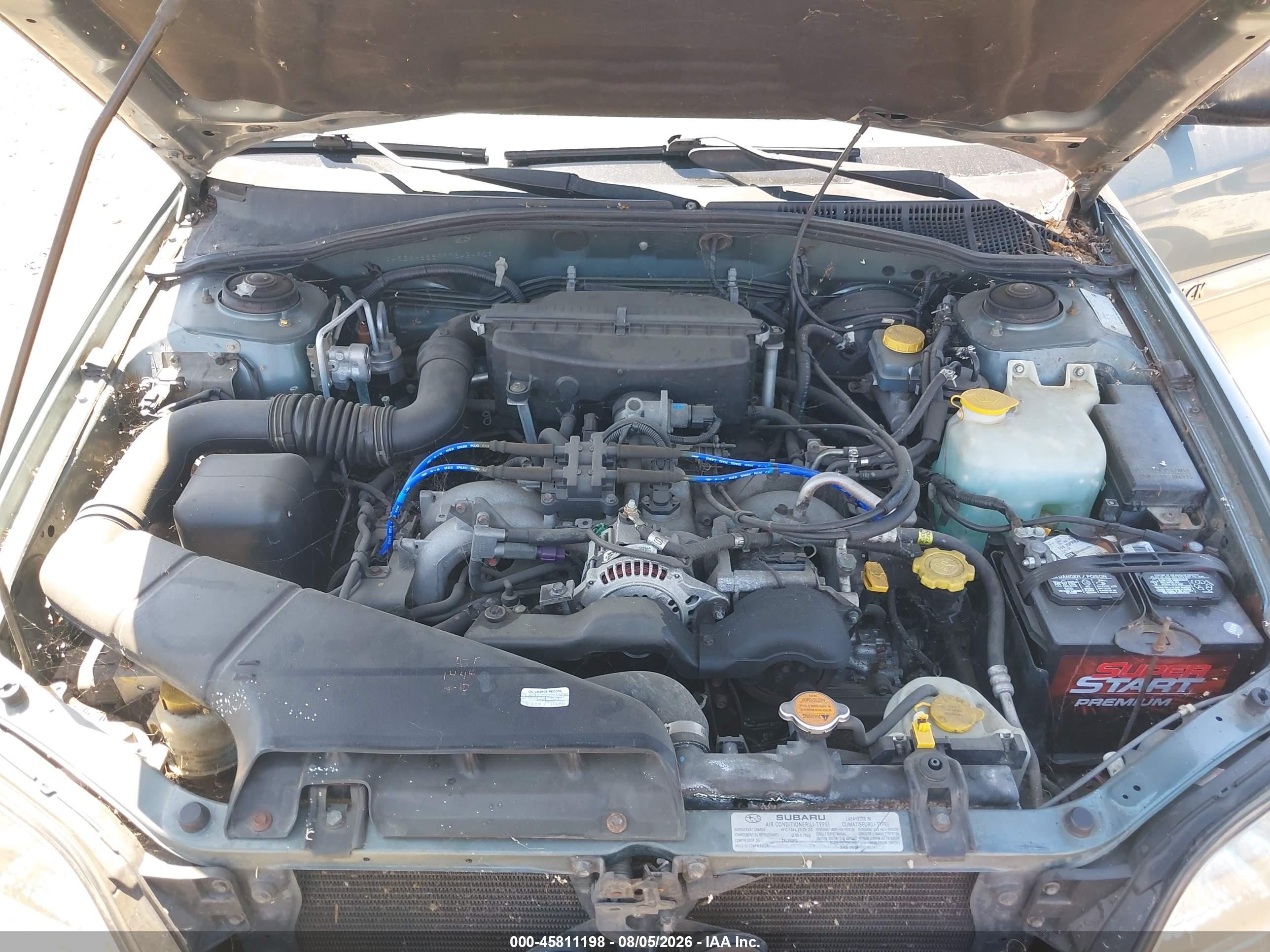 2001 Subaru Outback   Green vin: 4S3BH665717642490