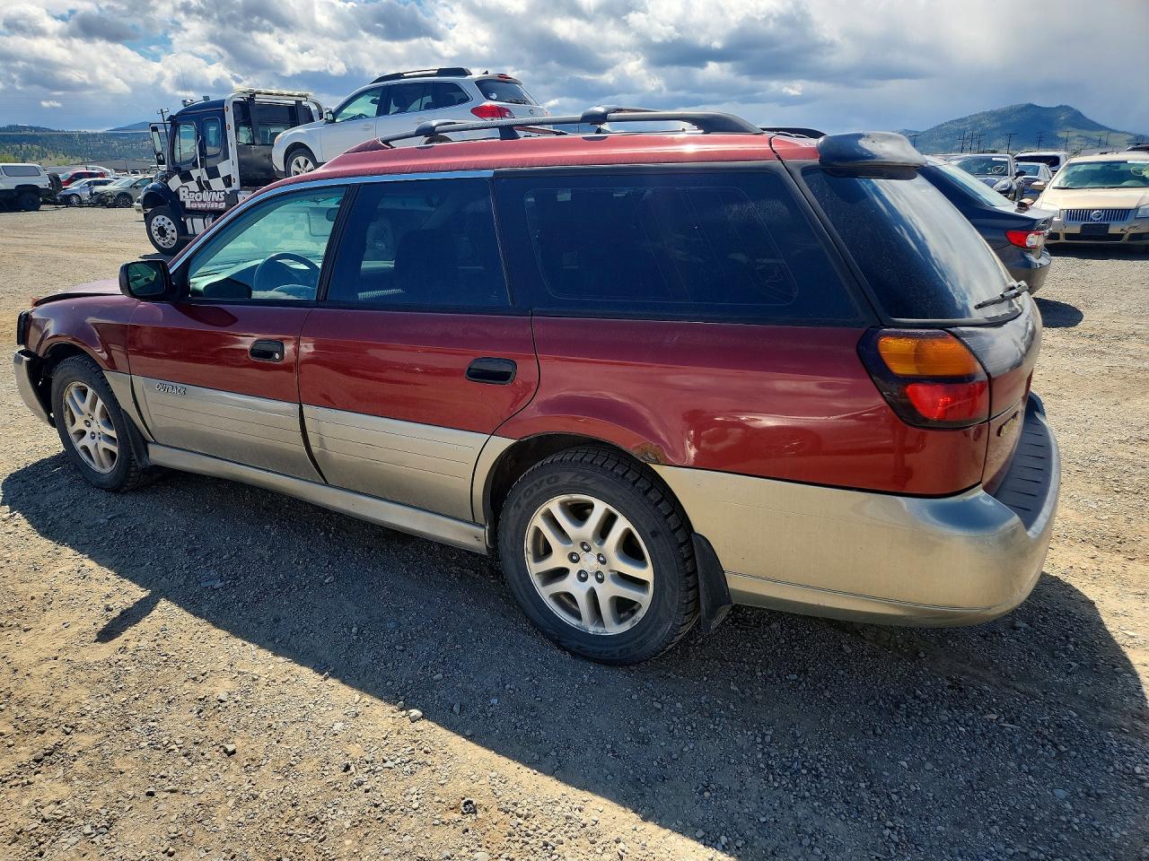 2002 Subaru Legacy Outback Burgundy vin: 4S3BH665727604629