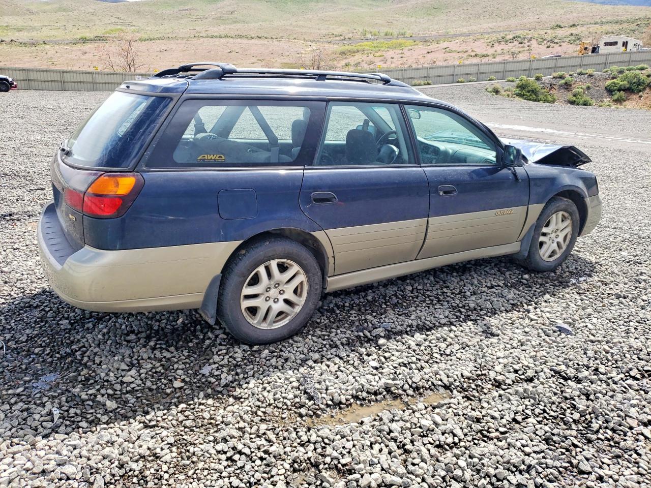 2000 Subaru Legacy Outback Blue vin: 4S3BH6657Y6673075