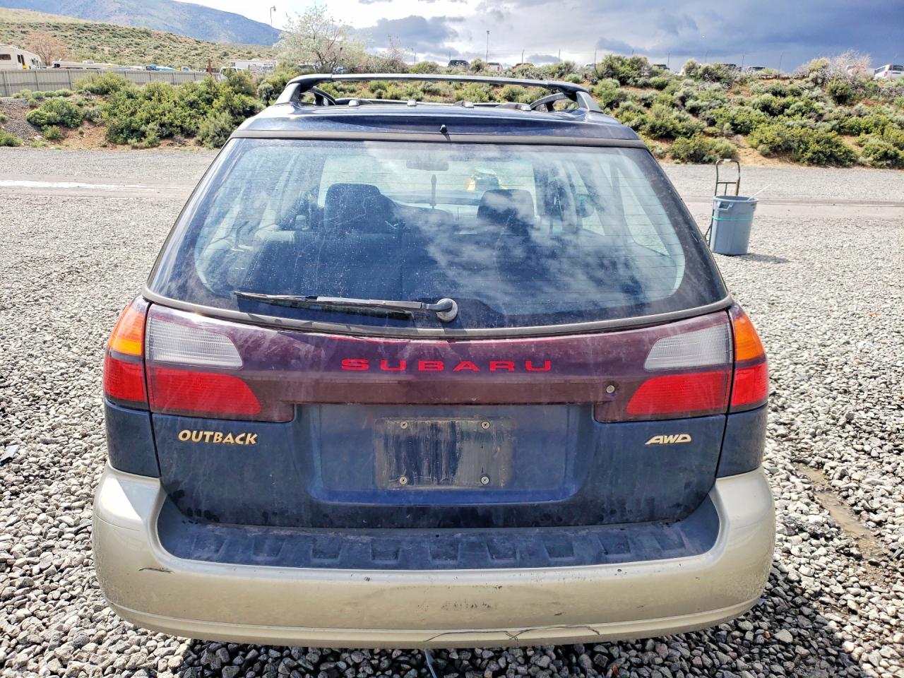 2000 Subaru Legacy Outback Blue vin: 4S3BH6657Y6673075