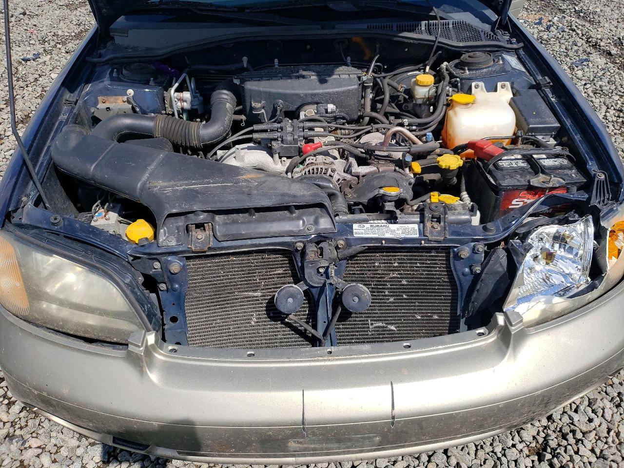 2000 Subaru Legacy Outback Blue vin: 4S3BH6657Y6673075