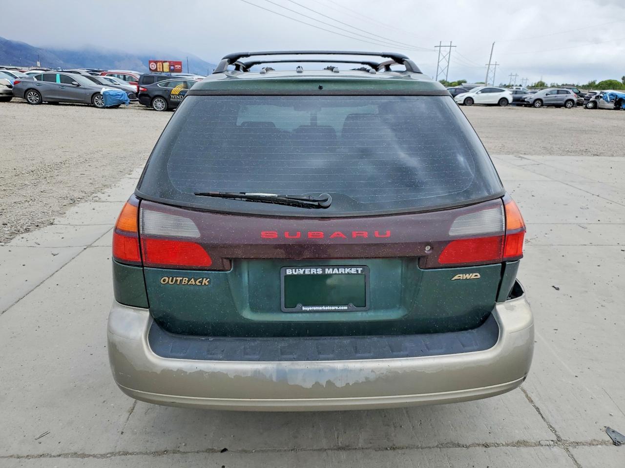 2000 Subaru Legacy Outback Зеленый vin: 4S3BH6657Y7650051