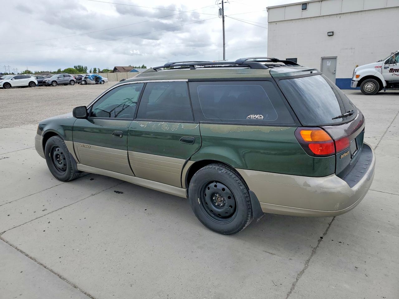 2000 Subaru Legacy Outback Зеленый vin: 4S3BH6657Y7650051