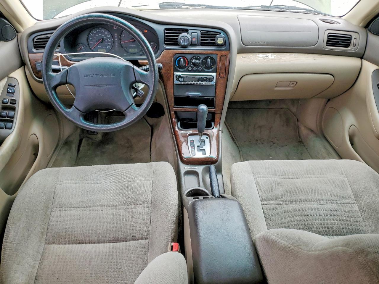 2000 Subaru Legacy Outback Зеленый vin: 4S3BH6657Y7650051