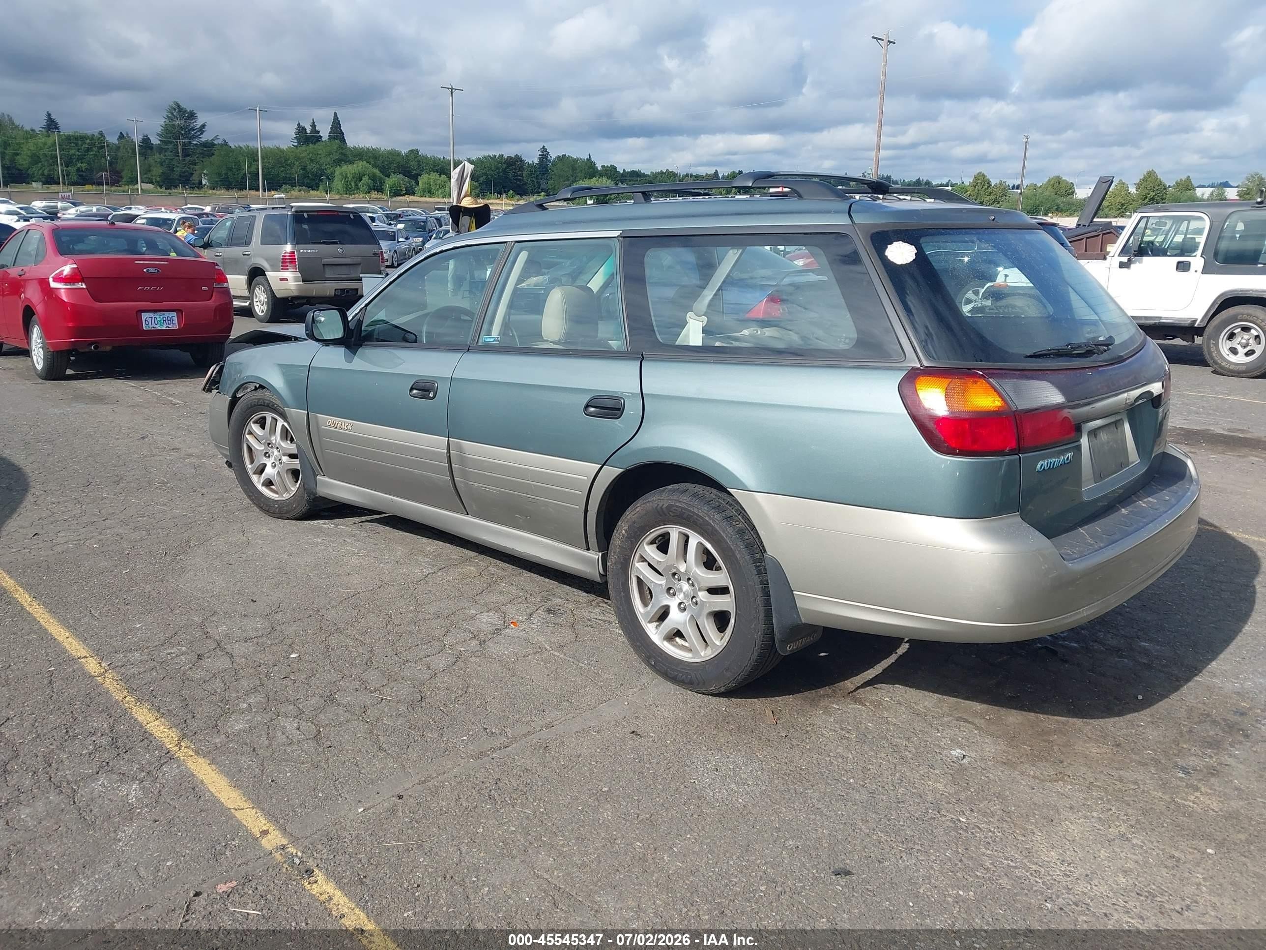 2001 Subaru Outback   Pewter vin: 4S3BH665817624824