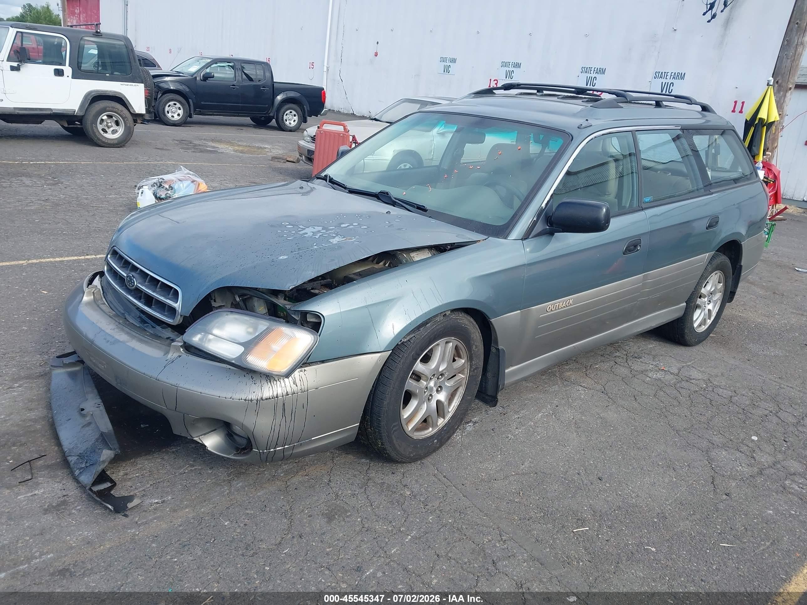 2001 Subaru Outback   Pewter vin: 4S3BH665817624824