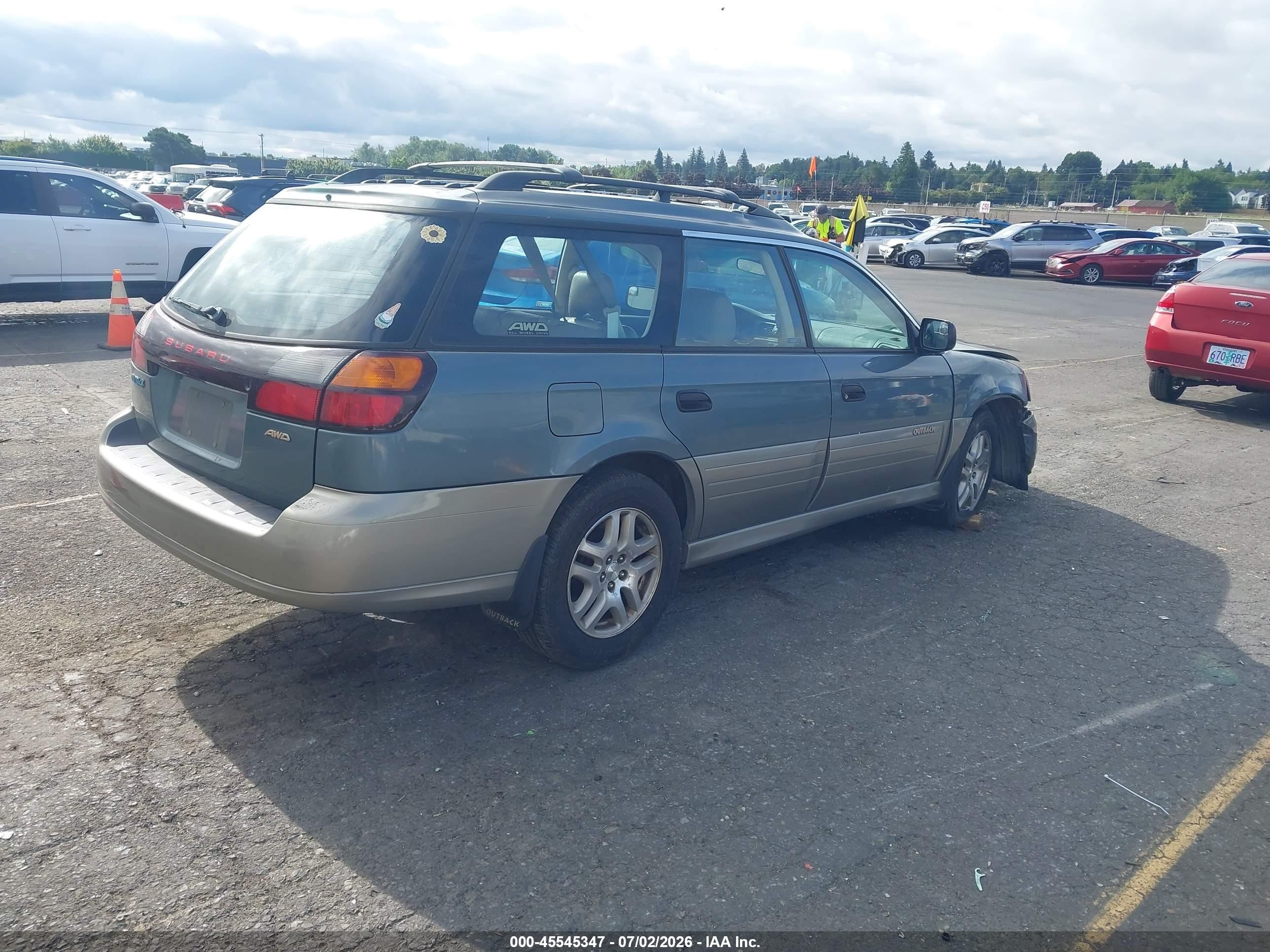 2001 Subaru Outback   Pewter vin: 4S3BH665817624824