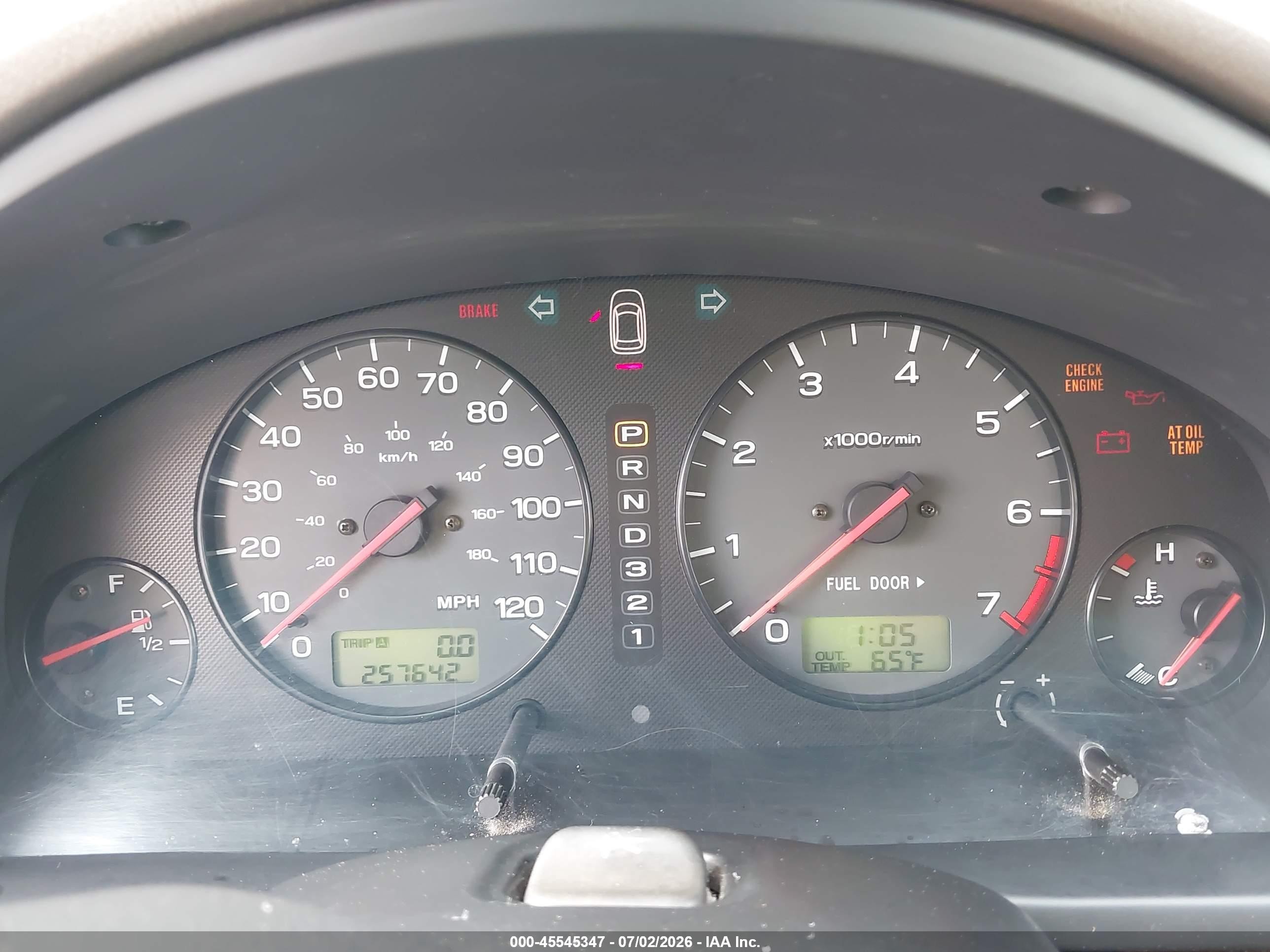 2001 Subaru Outback   Pewter vin: 4S3BH665817624824