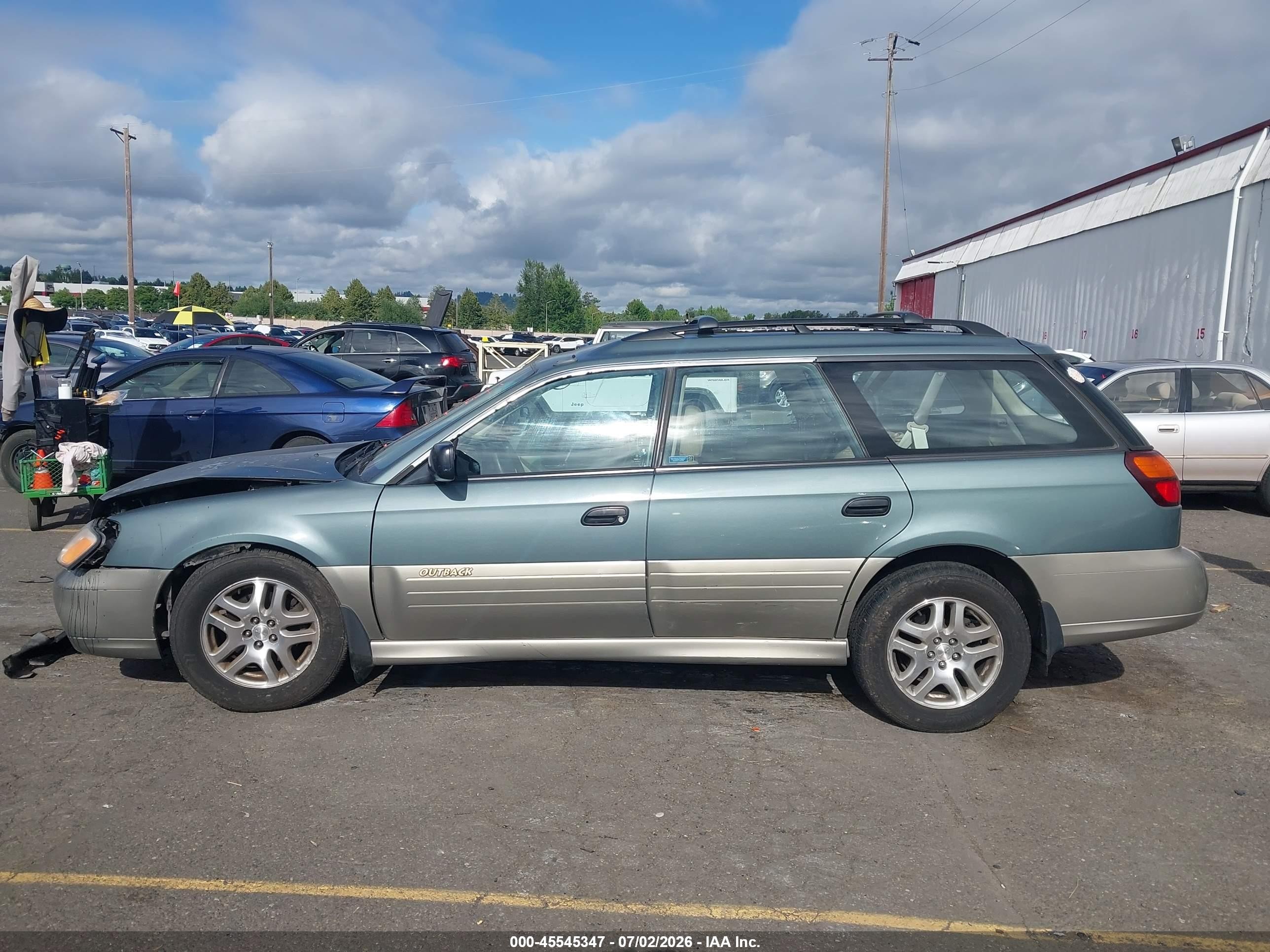 2001 Subaru Outback   Pewter vin: 4S3BH665817624824