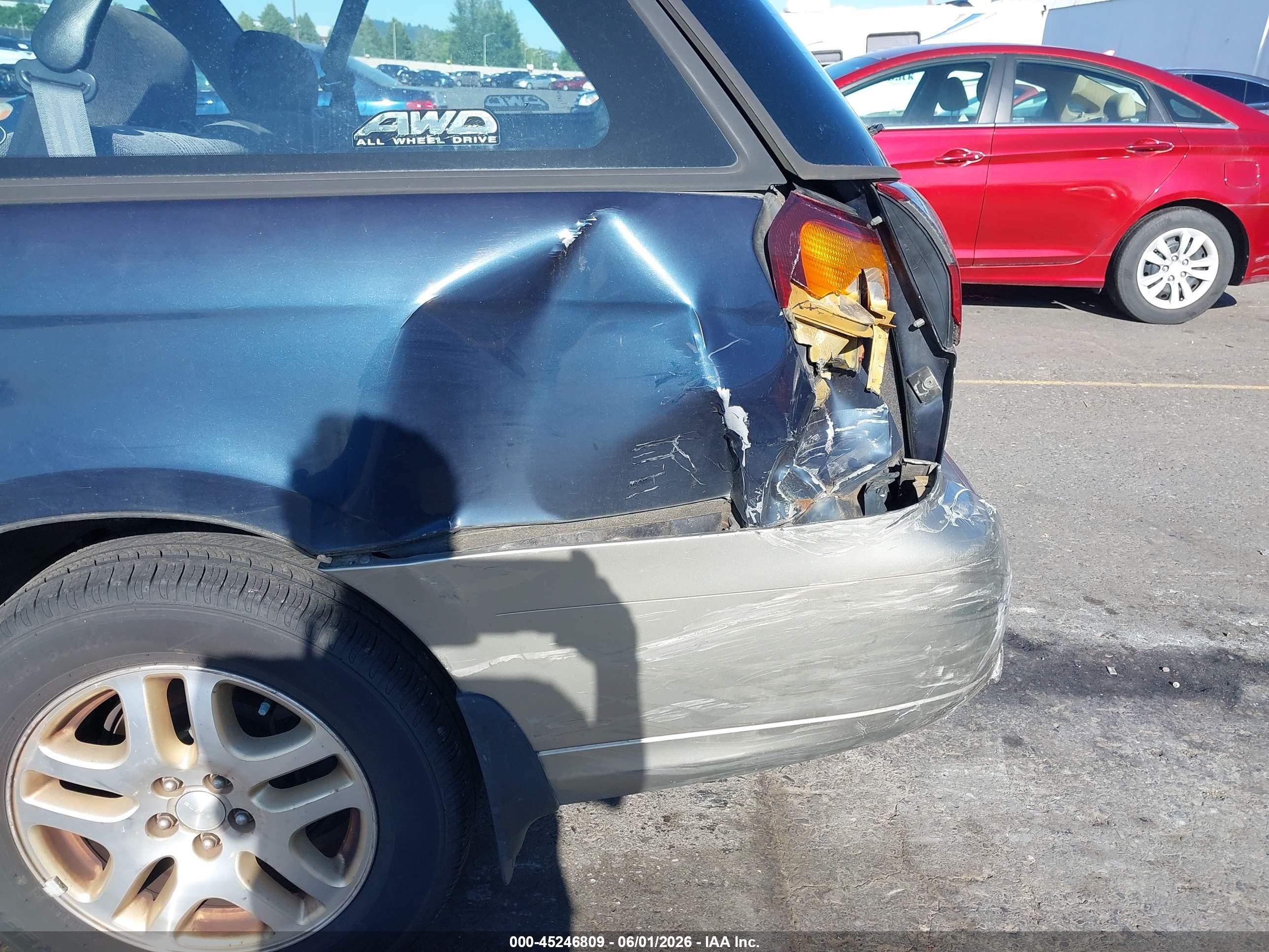 2001 Subaru Outback   Dark Blue vin: 4S3BH665817626671
