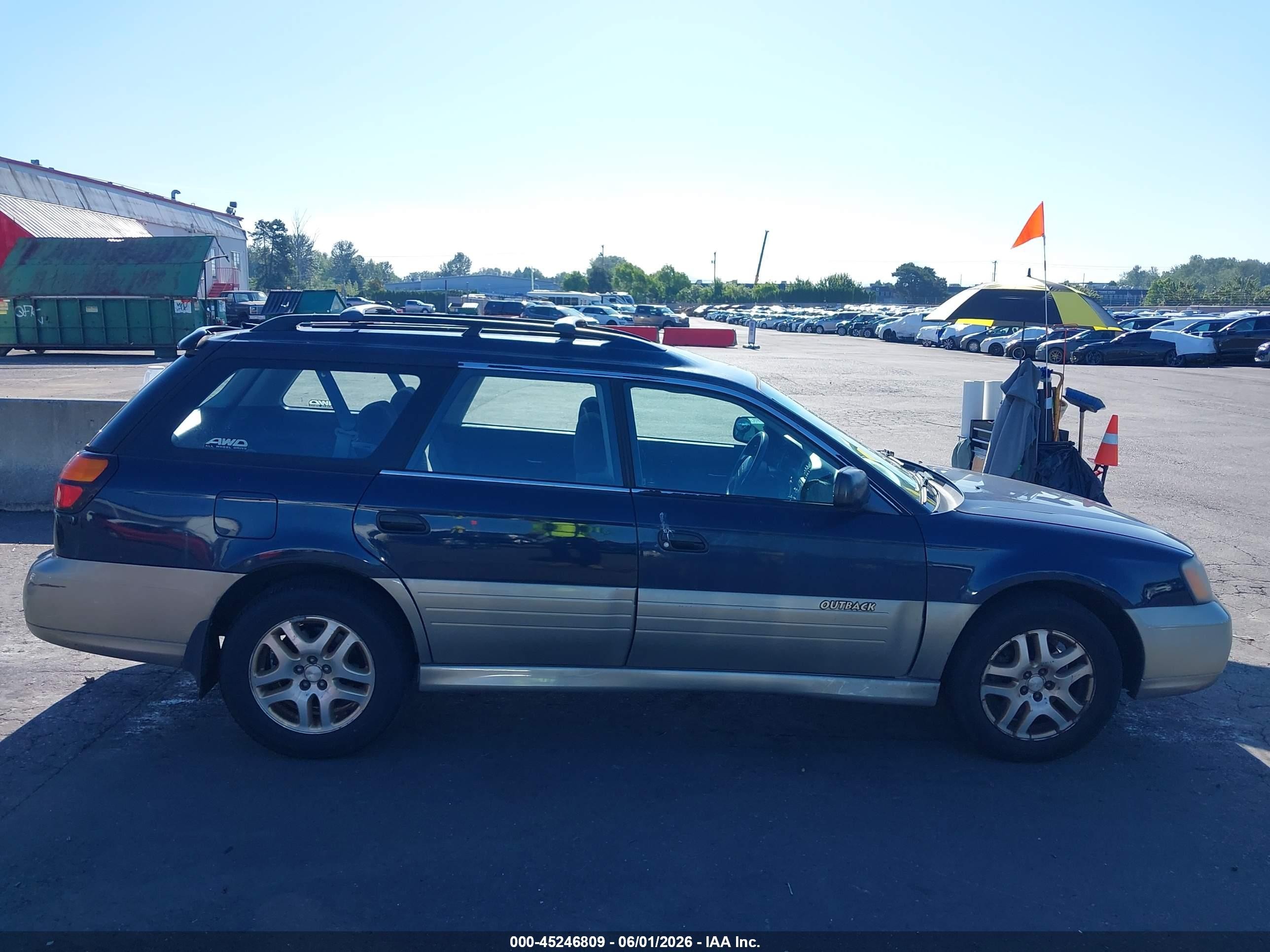 2001 Subaru Outback   Dark Blue vin: 4S3BH665817626671