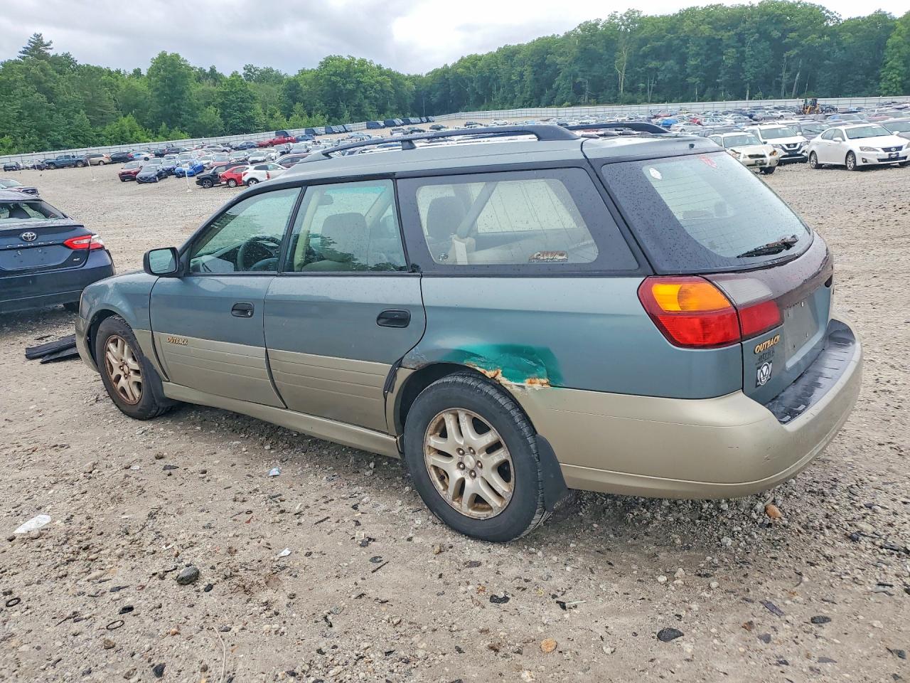 2002 Subaru Legacy Outback Green vin: 4S3BH665827652625