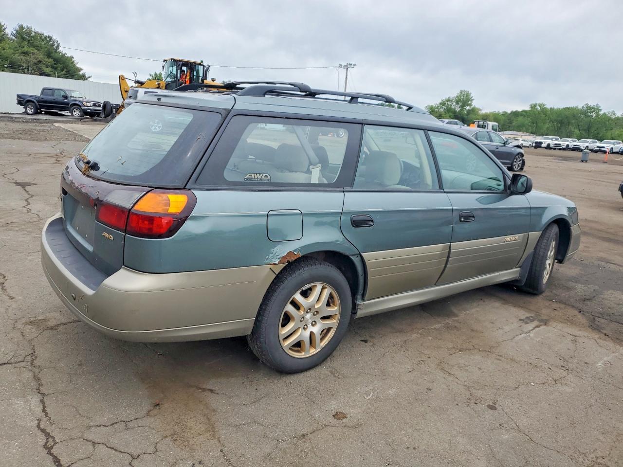 2002 Subaru Legacy Outback Green vin: 4S3BH665827660594