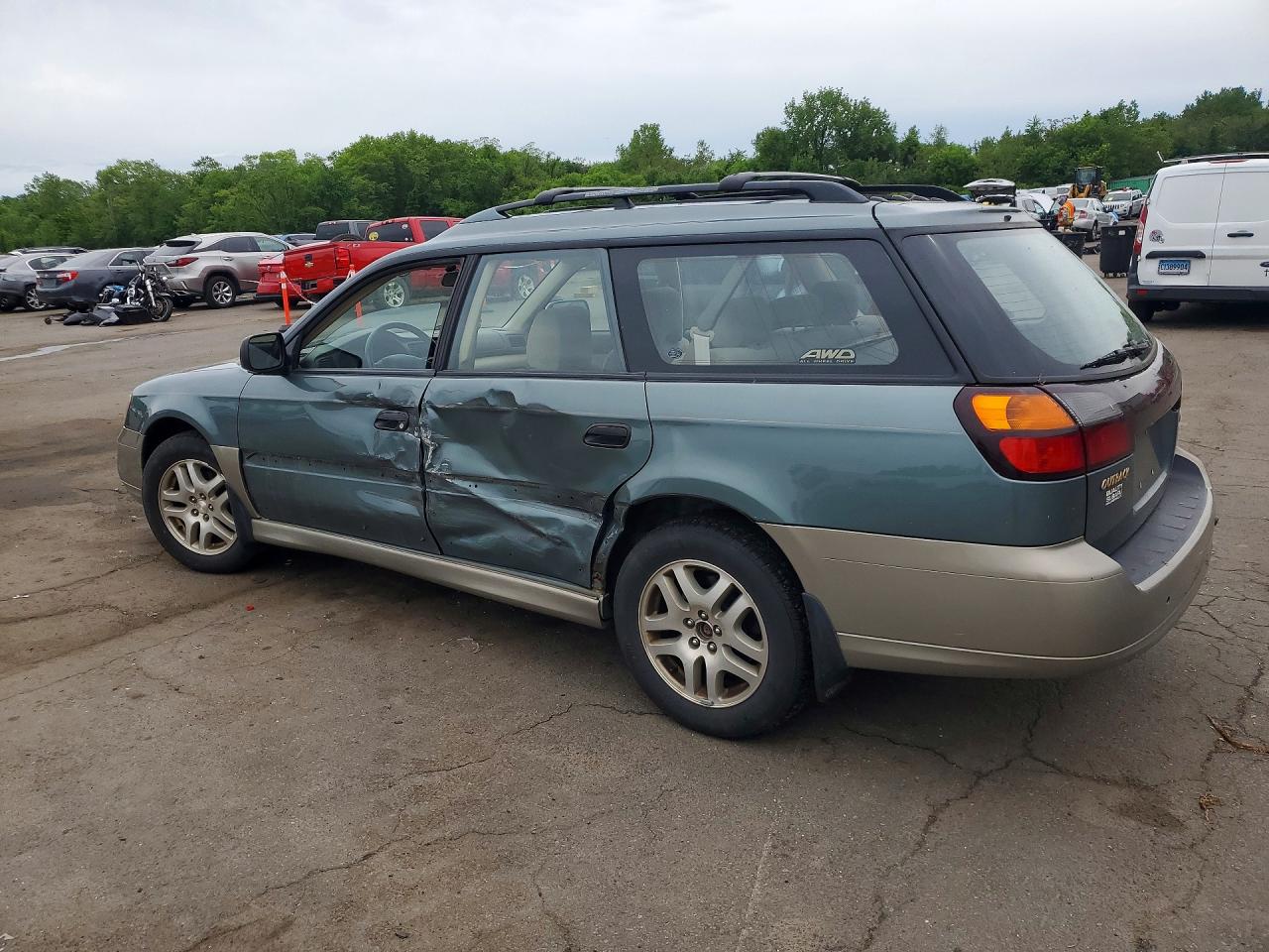 2002 Subaru Legacy Outback Green vin: 4S3BH665827660594