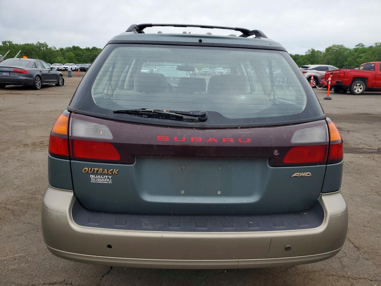 2002 Subaru Legacy Outback Green vin: 4S3BH665827660594