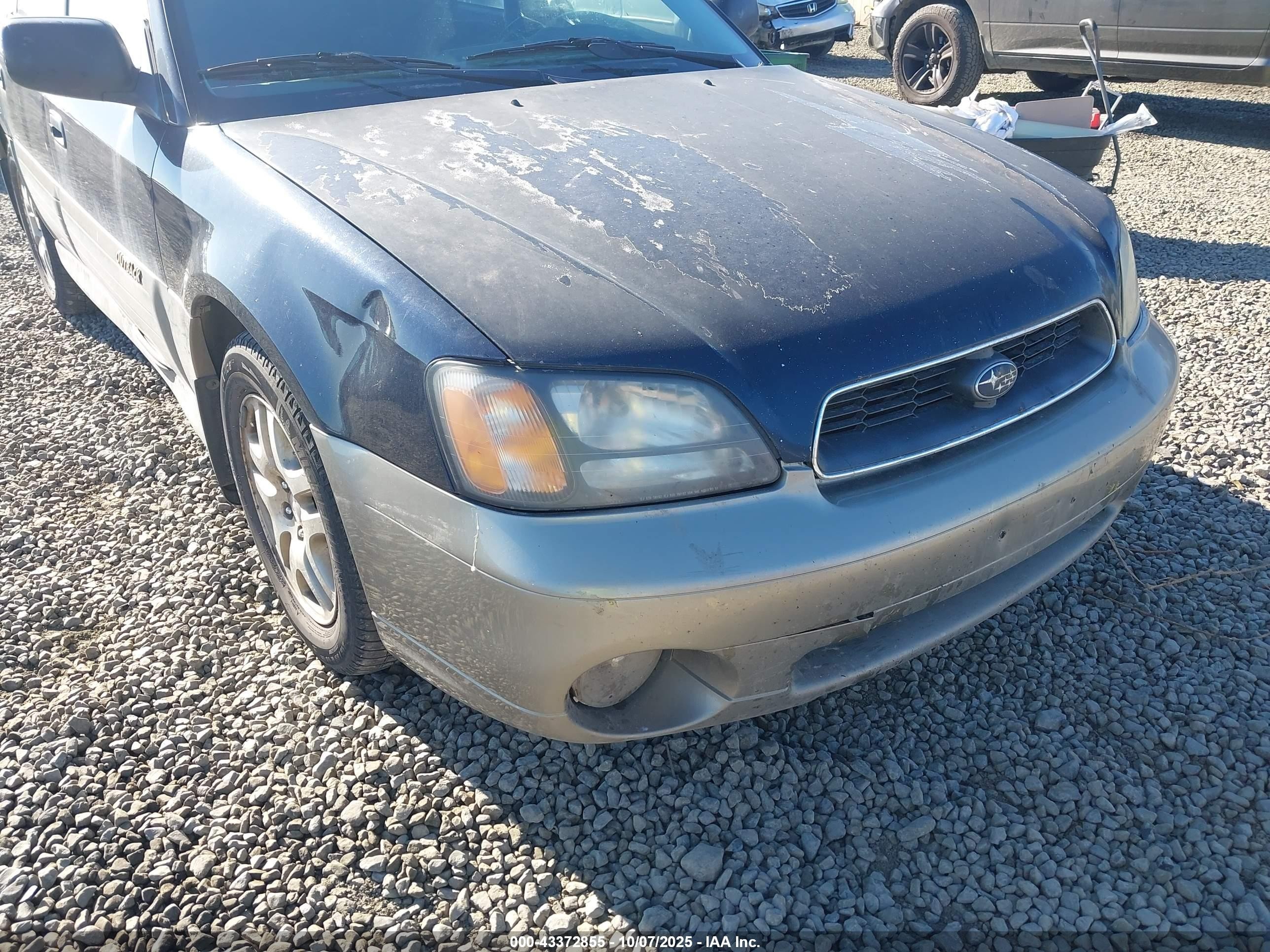 2001 Subaru Outback   Black vin: 4S3BH665917627117