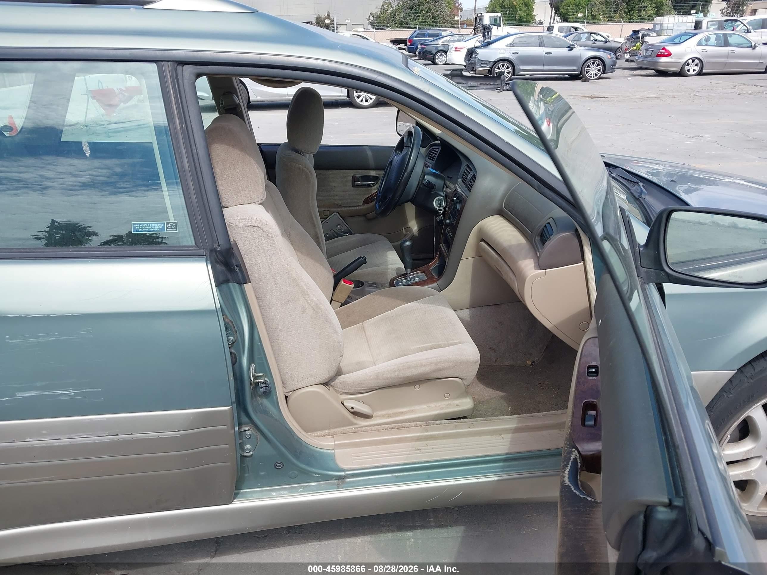 2003 Subaru Outback   Green vin: 4S3BH665937639853